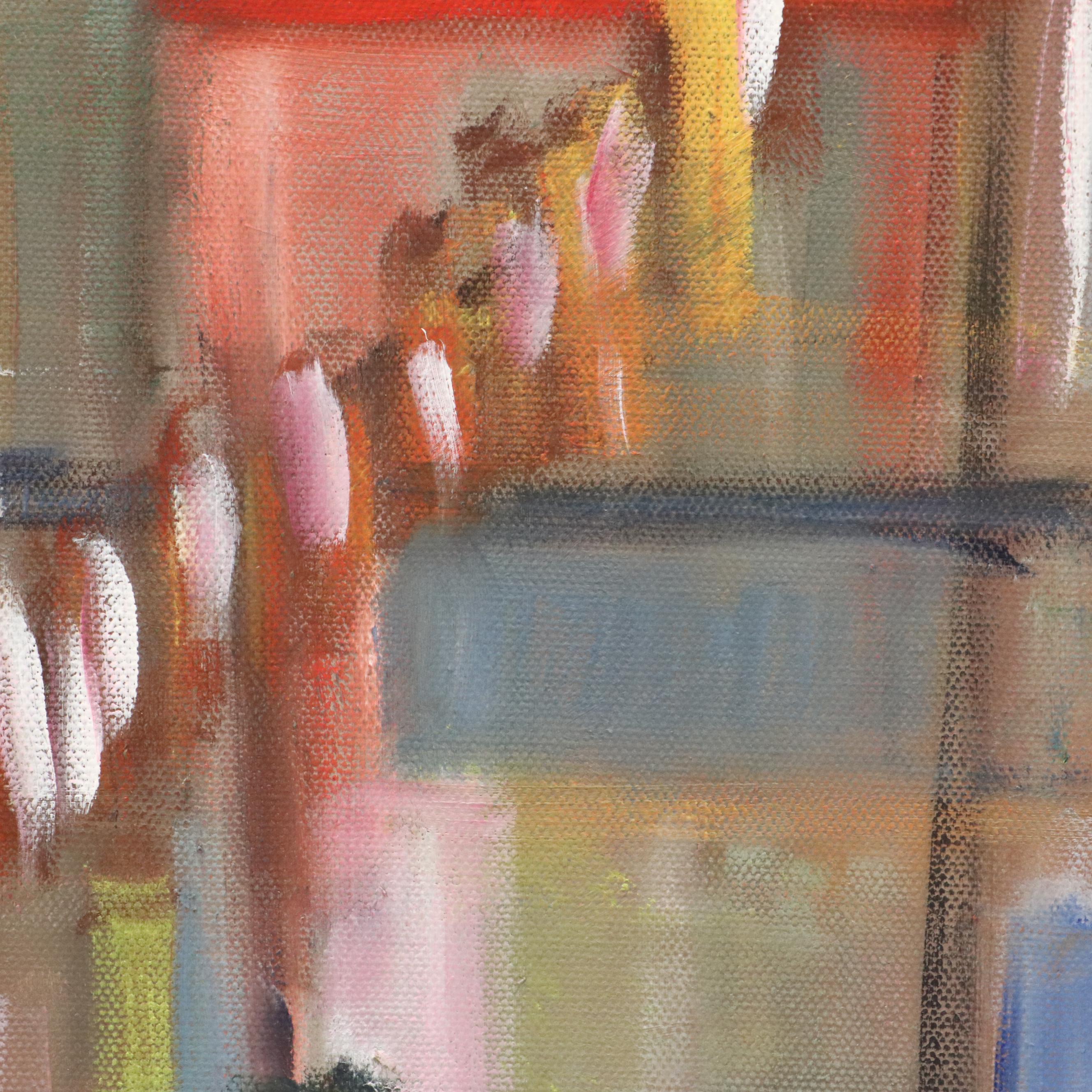 Abstract Acrylic Painting, Circa 1980