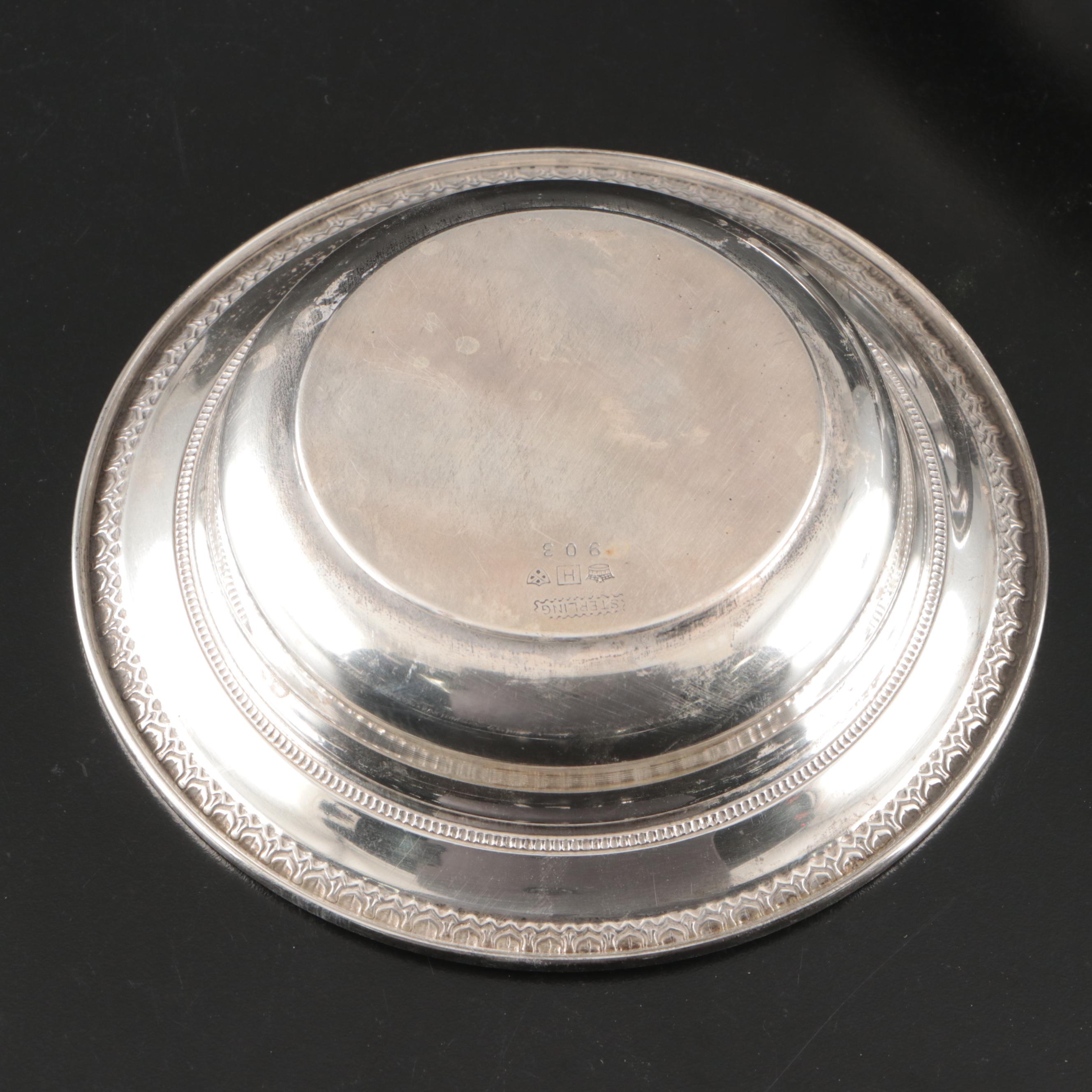 American Sterling Silver Bowls and Baby Spoon, Early to Mid 20th Century