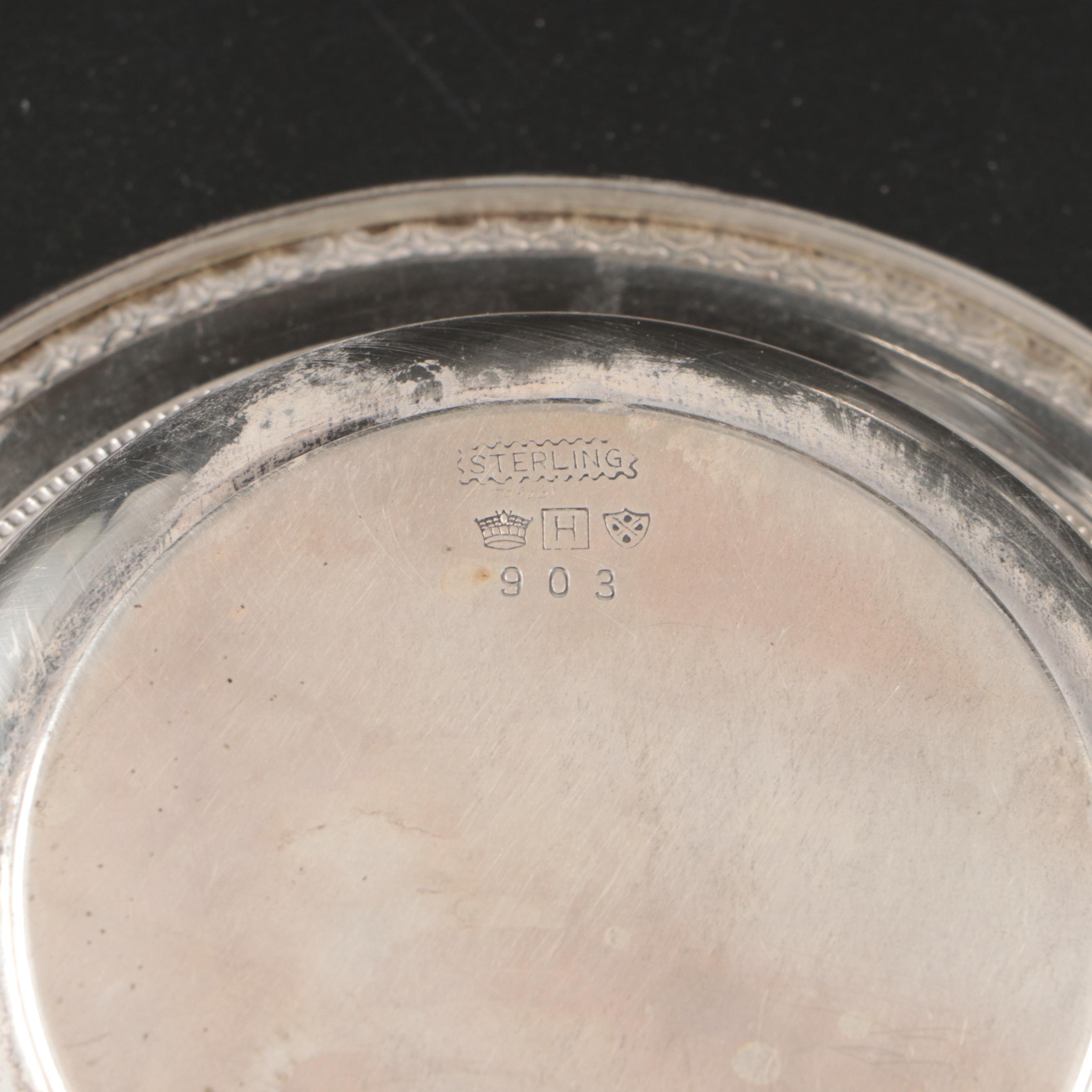 American Sterling Silver Bowls and Baby Spoon, Early to Mid 20th Century