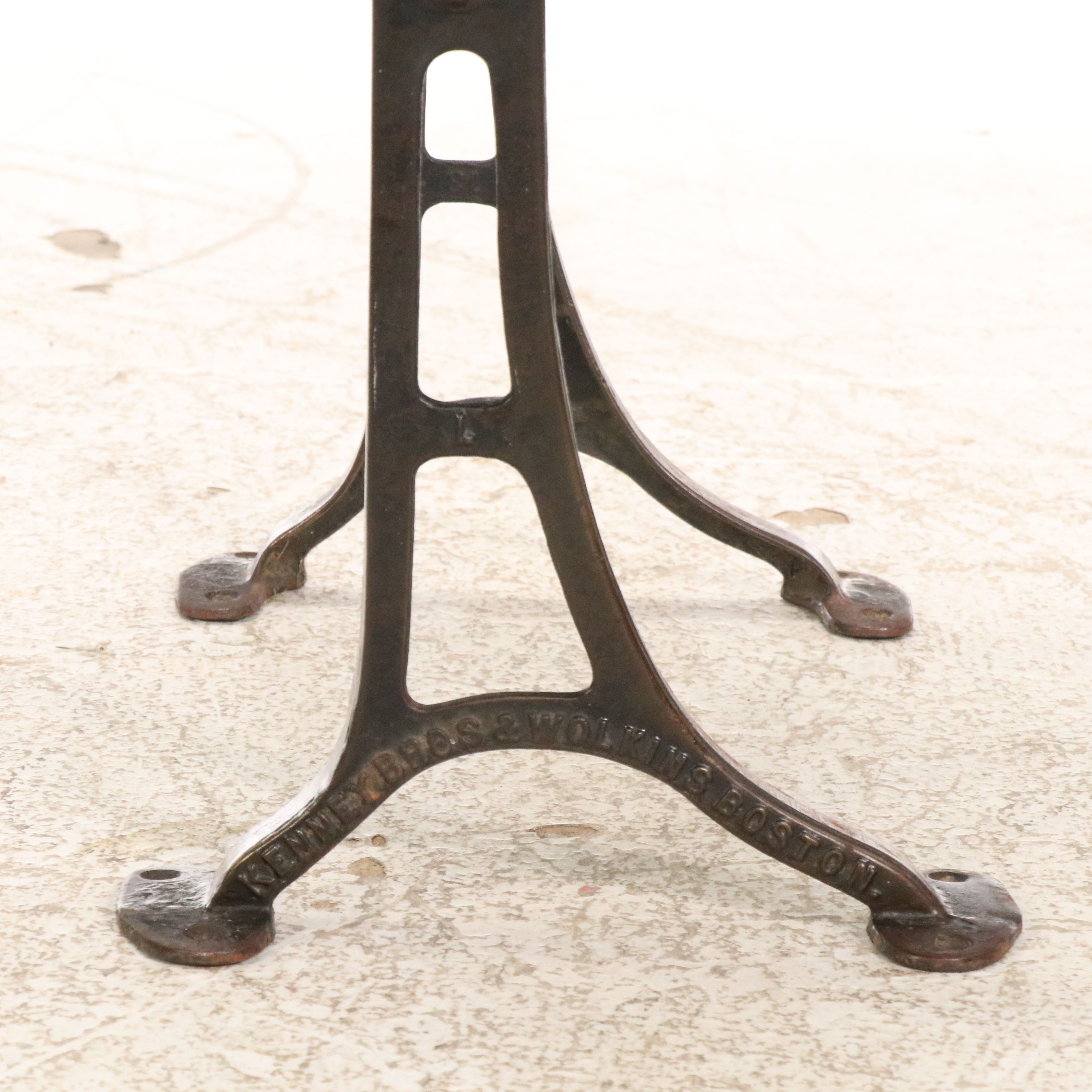 Kenney Bros & Wolkins Wood and Cast Iron Student Desk and Chair