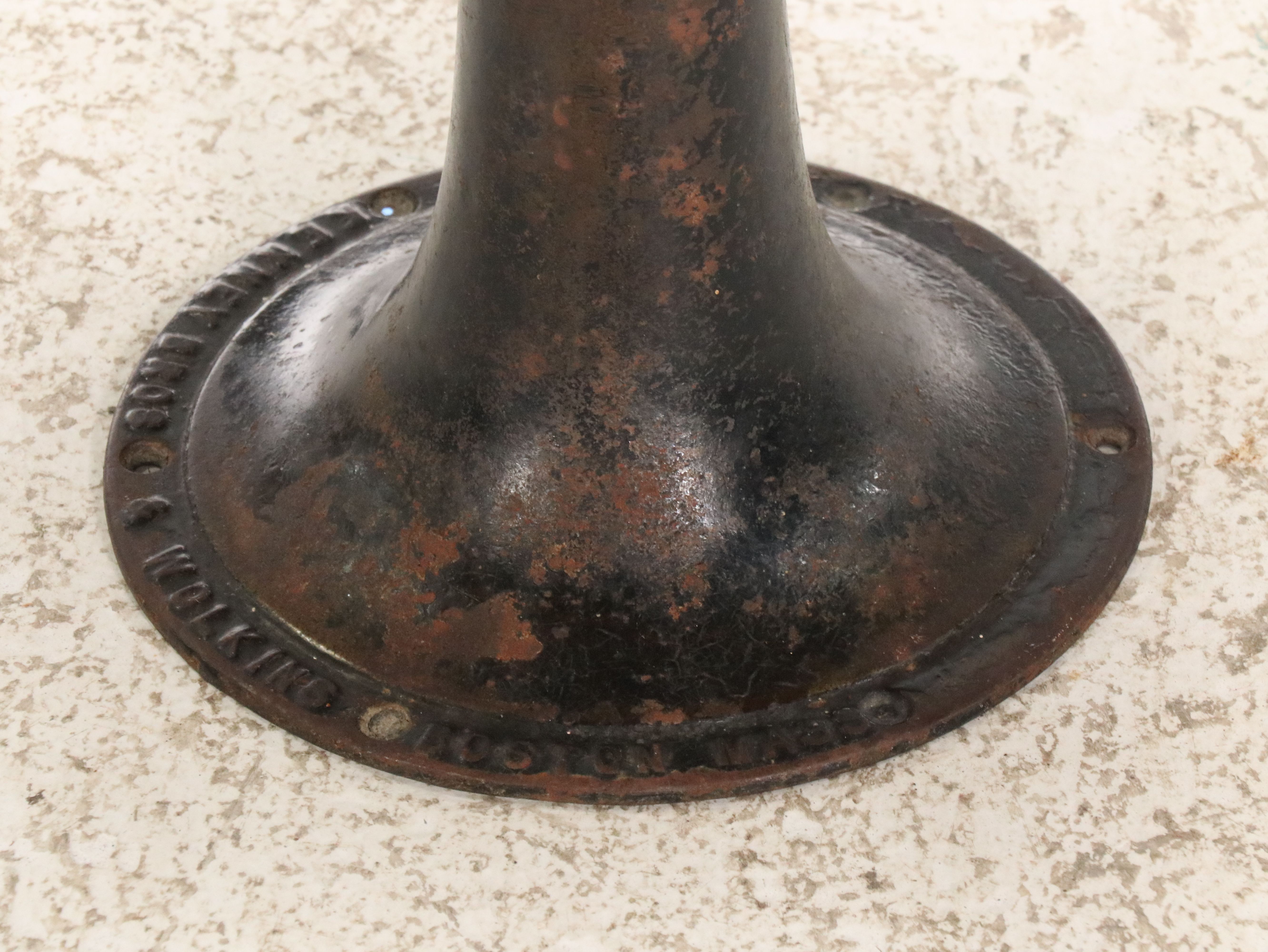 Kenney Bros & Wolkins Wood and Cast Iron Student Desk and Chair