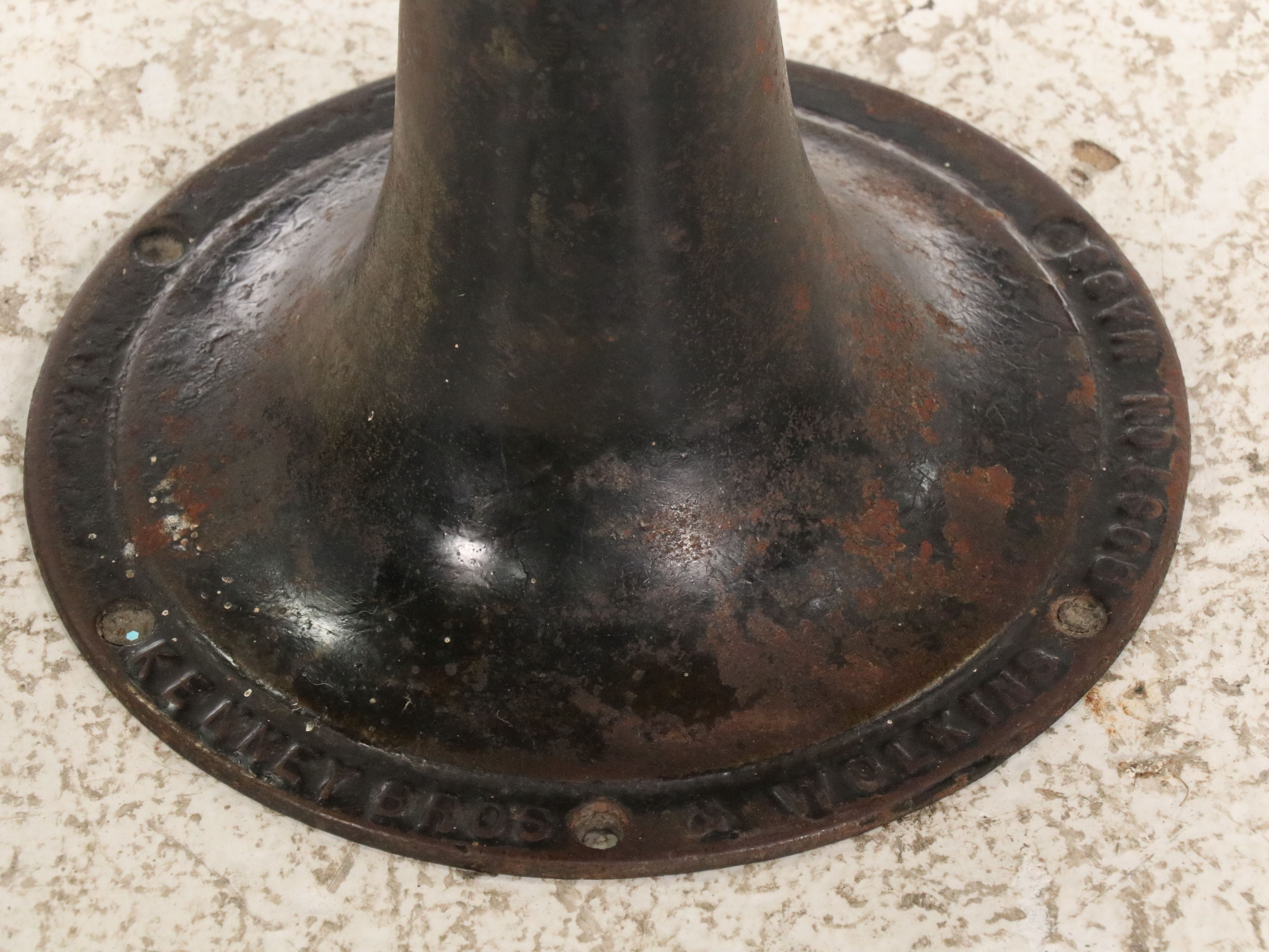 Kenney Bros & Wolkins Wood and Cast Iron Student Desk and Chair