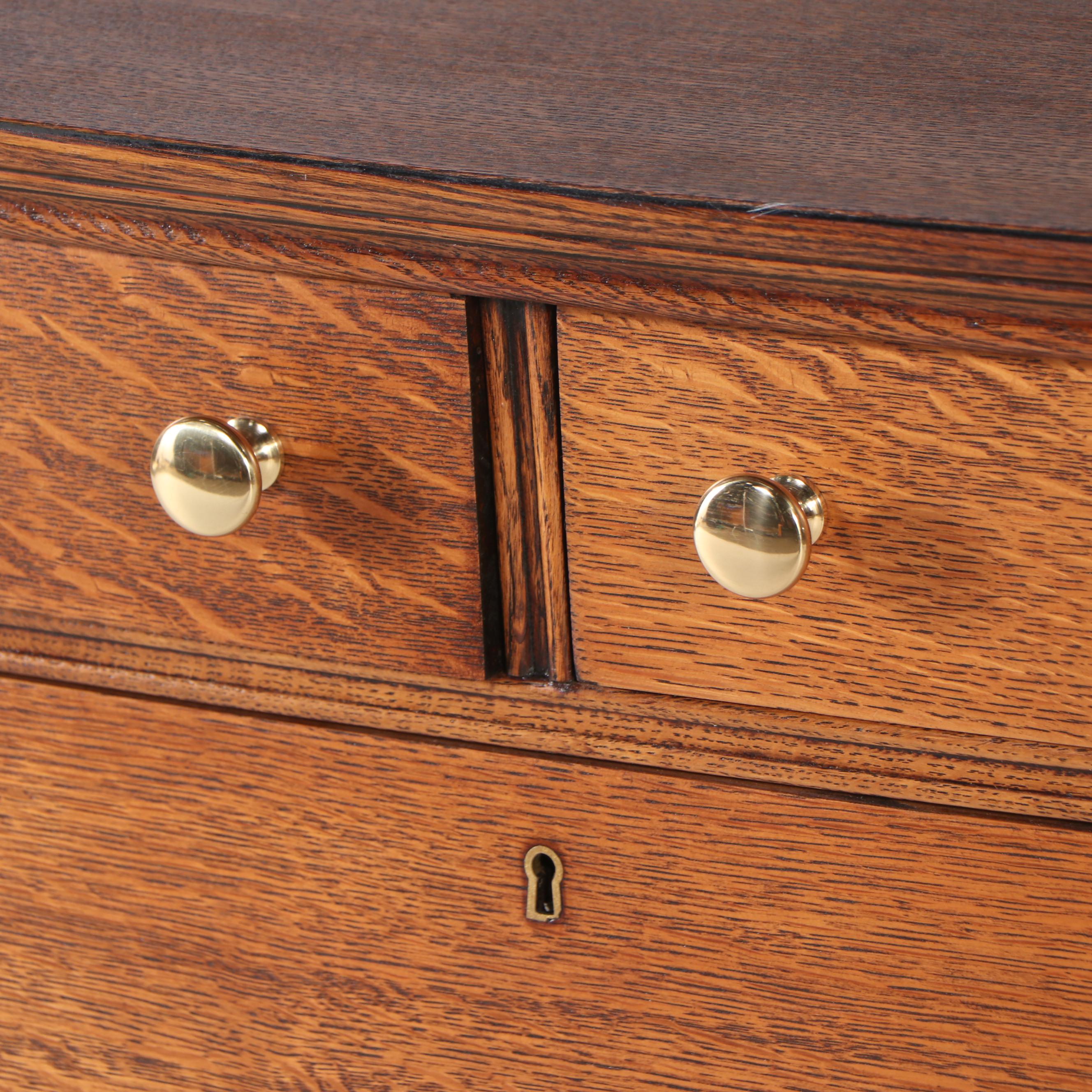 F&H "The Favorite Line" Victorian Style Oak Dresser