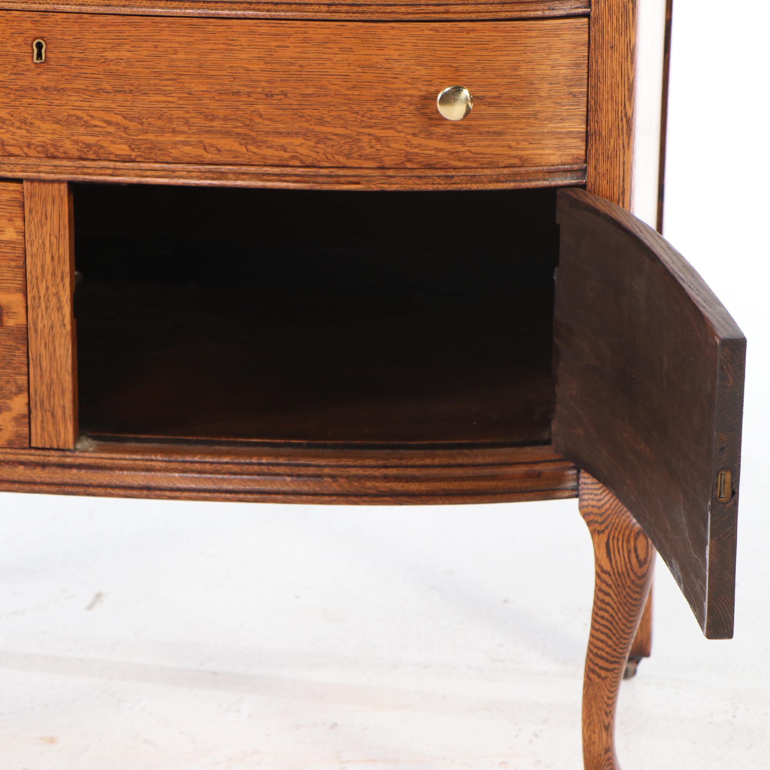 F&H "The Favorite Line" Victorian Style Oak Dresser