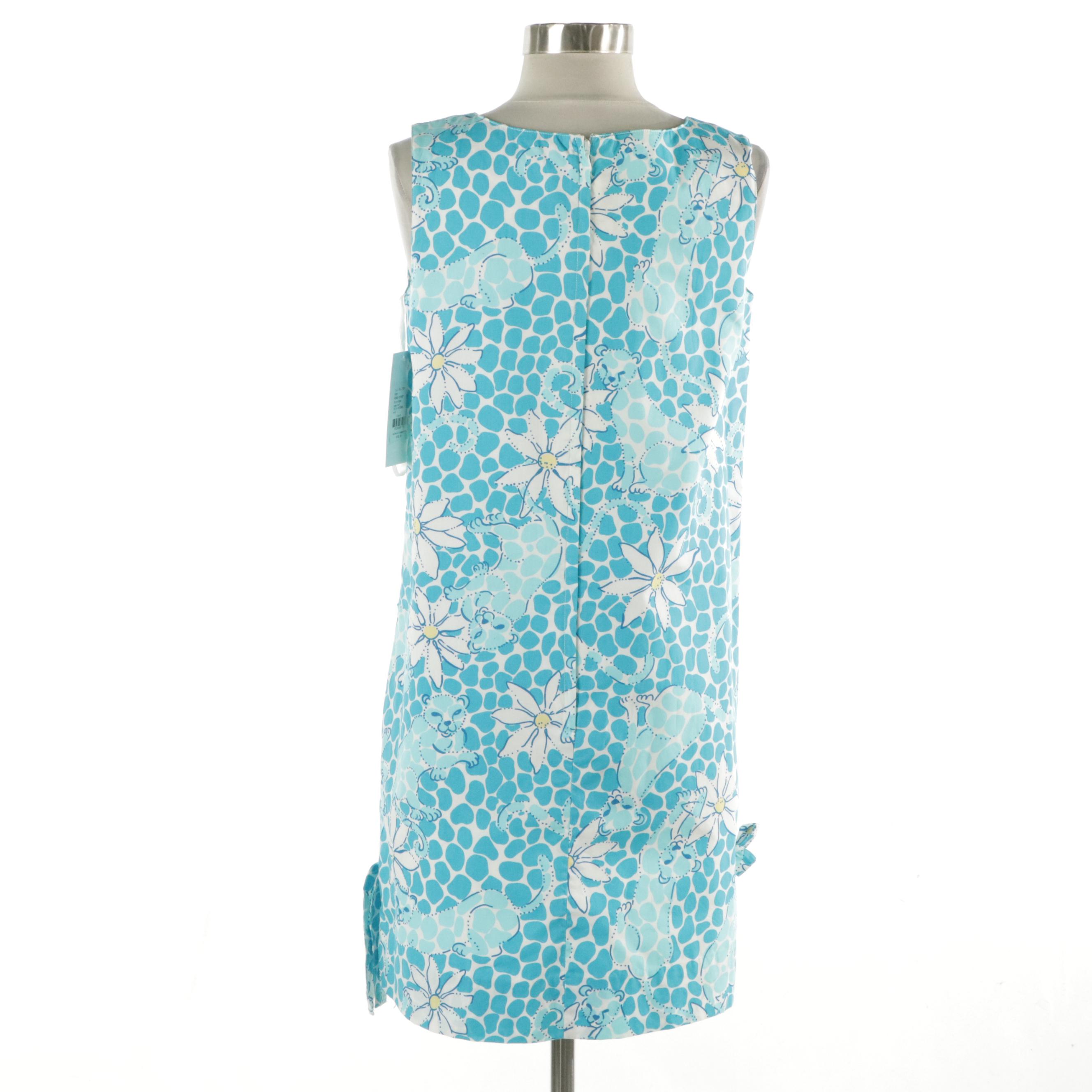 Lilly Pulitzer Printed Cotton Sleeveless Dress with Tag