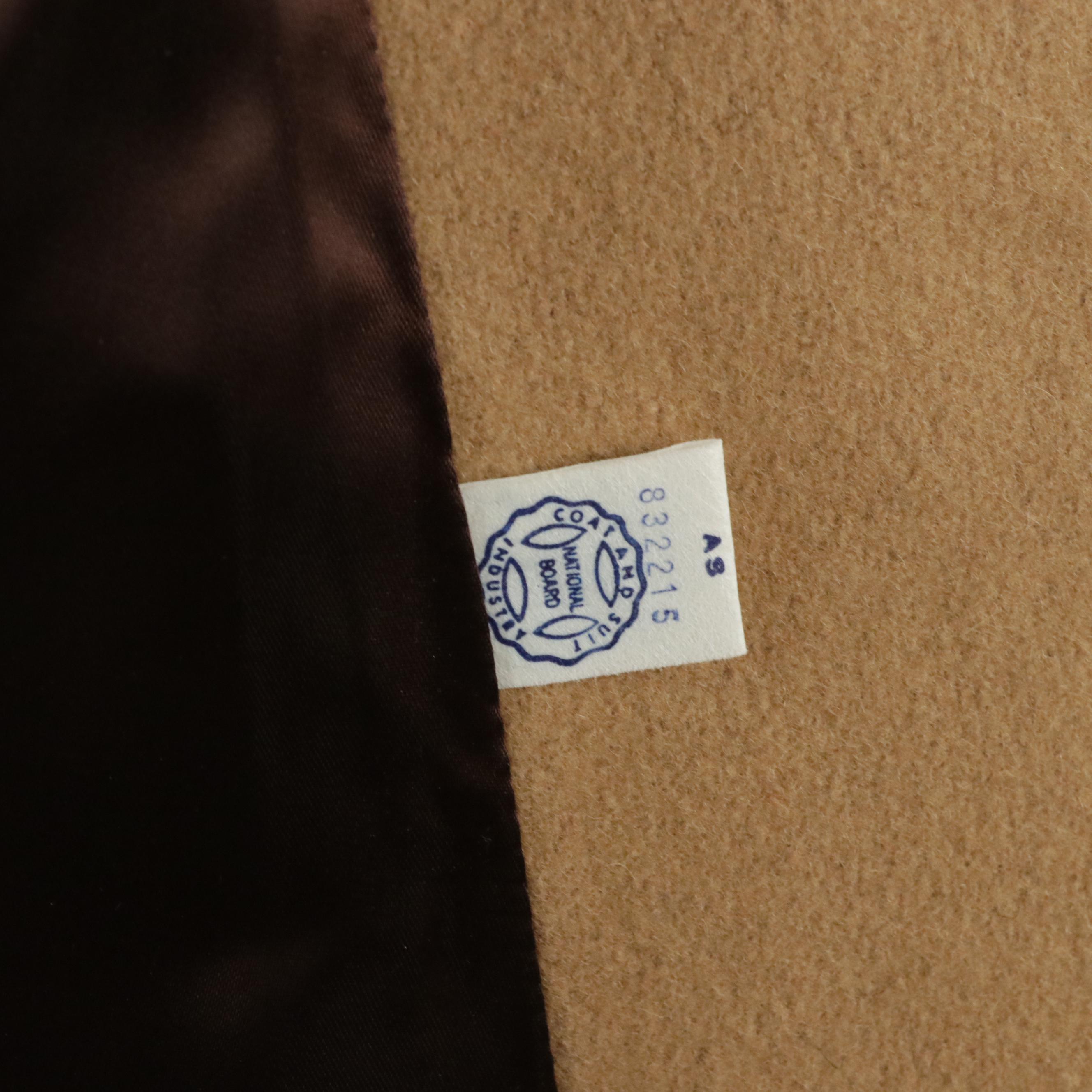 Country Pacer Vintage Wool Coat with Faux Fur Trim and Embroidered Detailing