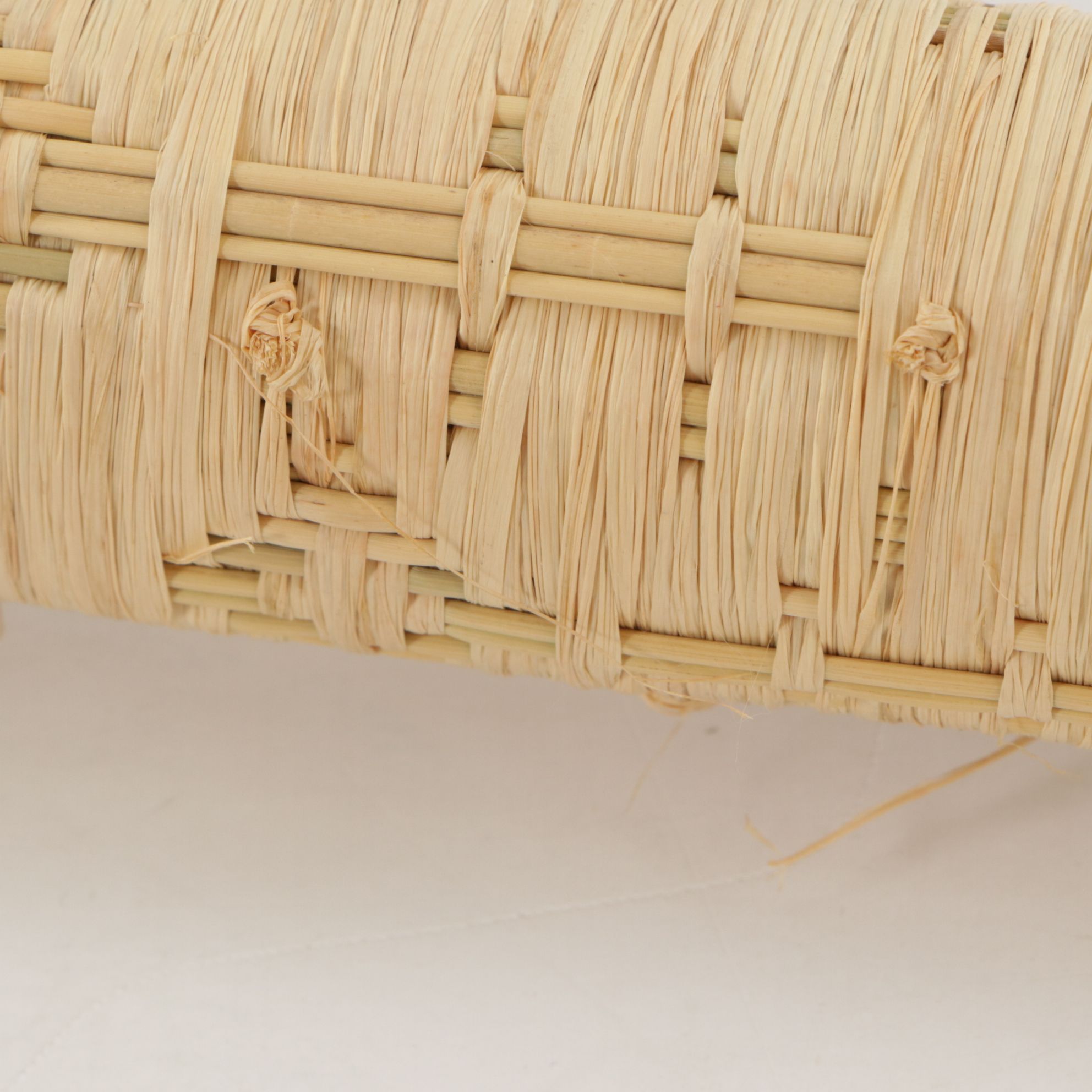 Rwandan Hand-Woven Sisal and Sweet Grass Broomstick