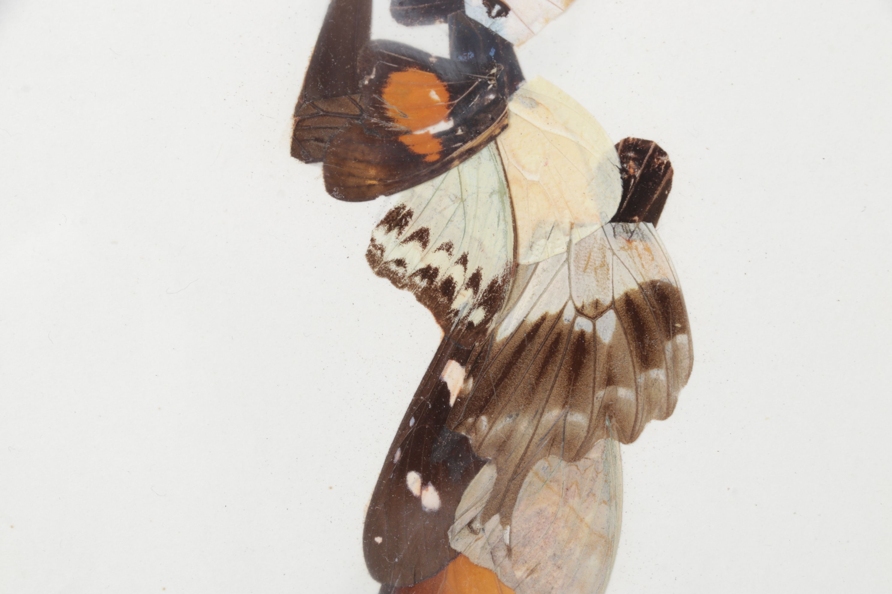 Central African Artisan Handmade Butterfly Wing Figural Silhouettes