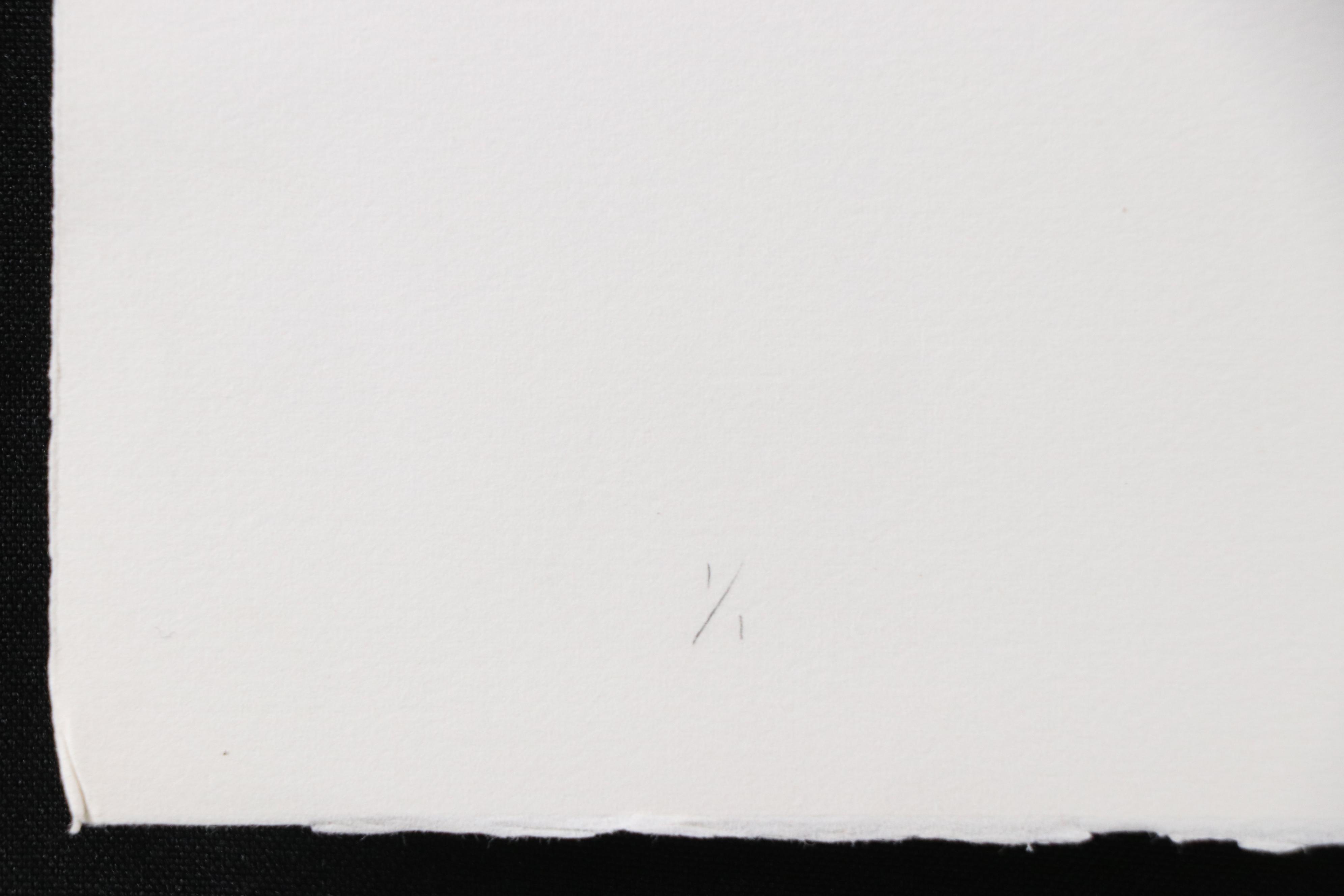 Marilyn Simon Monoprint "Multiple Leaf," Late 20th Century