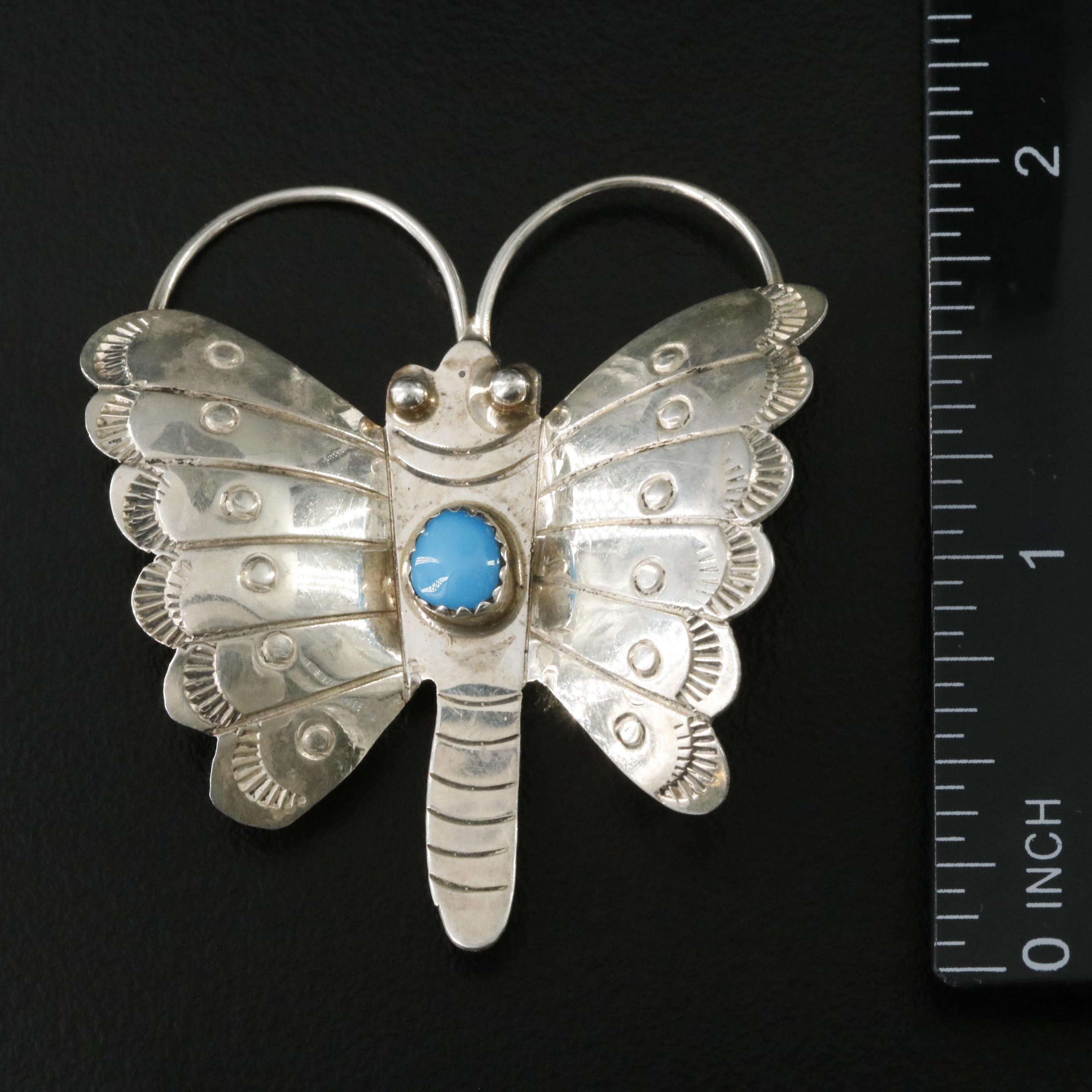 Vintage Mexican Taxco Sterling Gemstone Brooches and Earrings