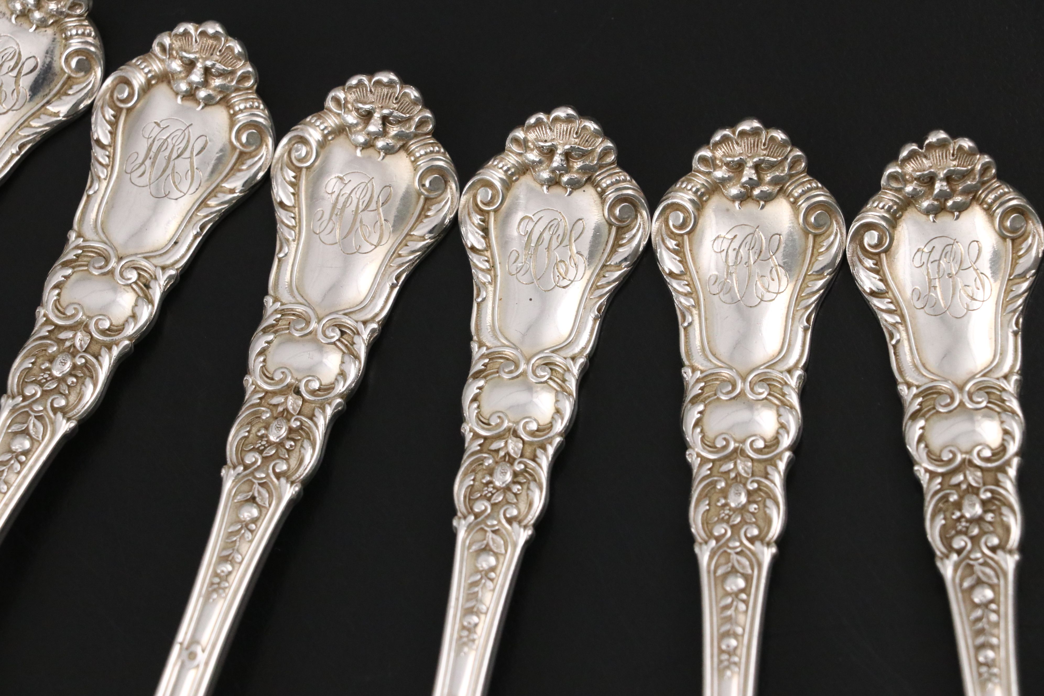 Gorham Sterling Silver "Baronial" Teaspoons