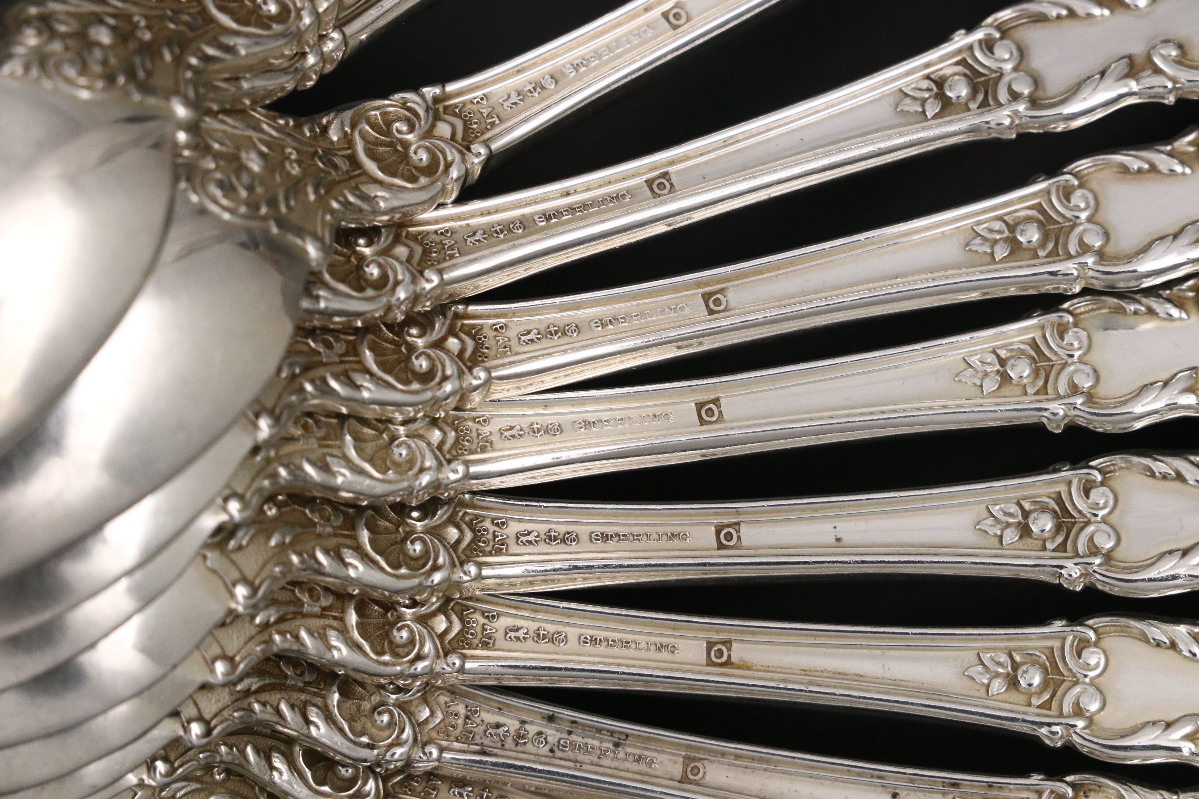 Gorham Sterling Silver "Baronial" Teaspoons