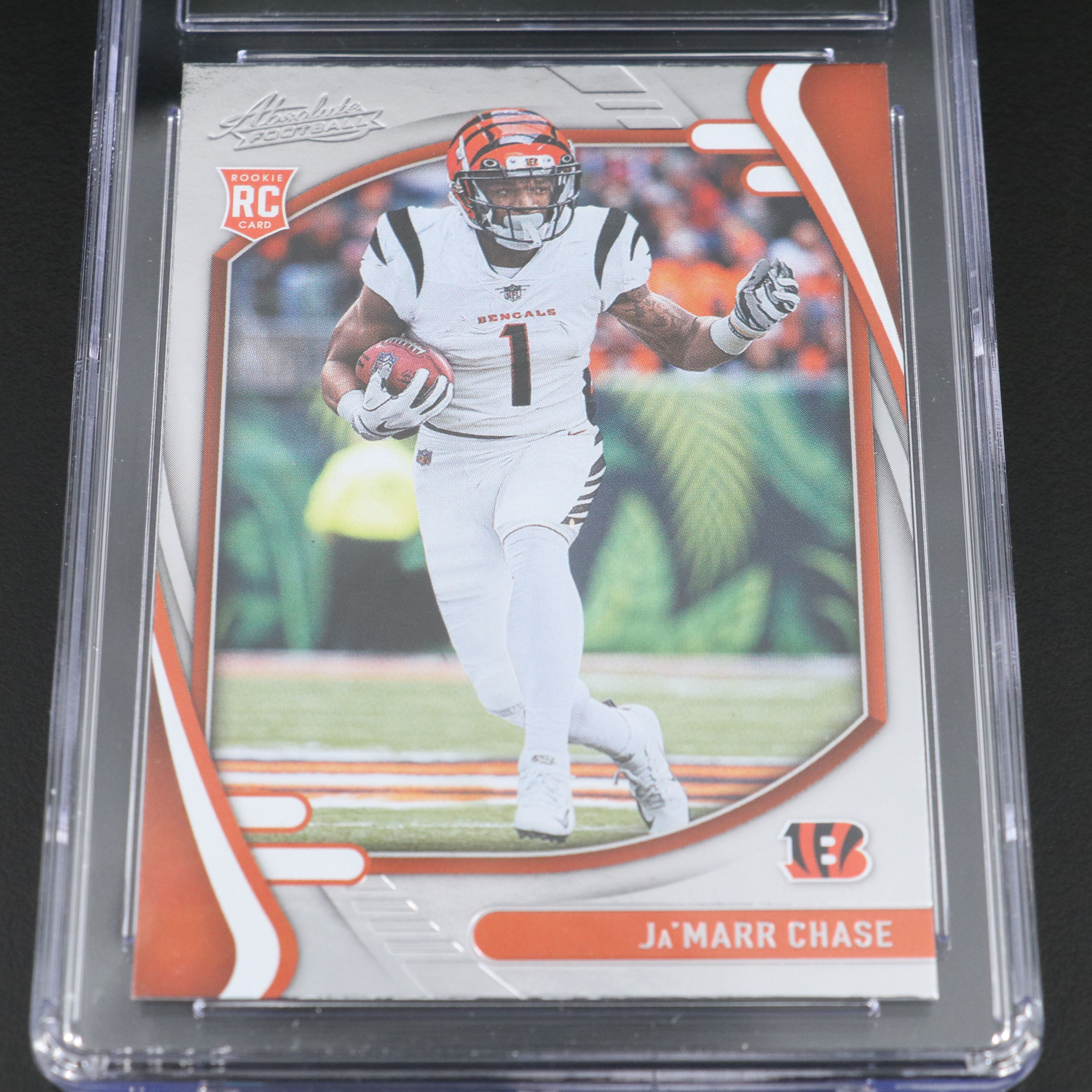 2021 Absolute Ja’Marr Chase Cincinnati Bengals Rookie Card Graded CSG 10