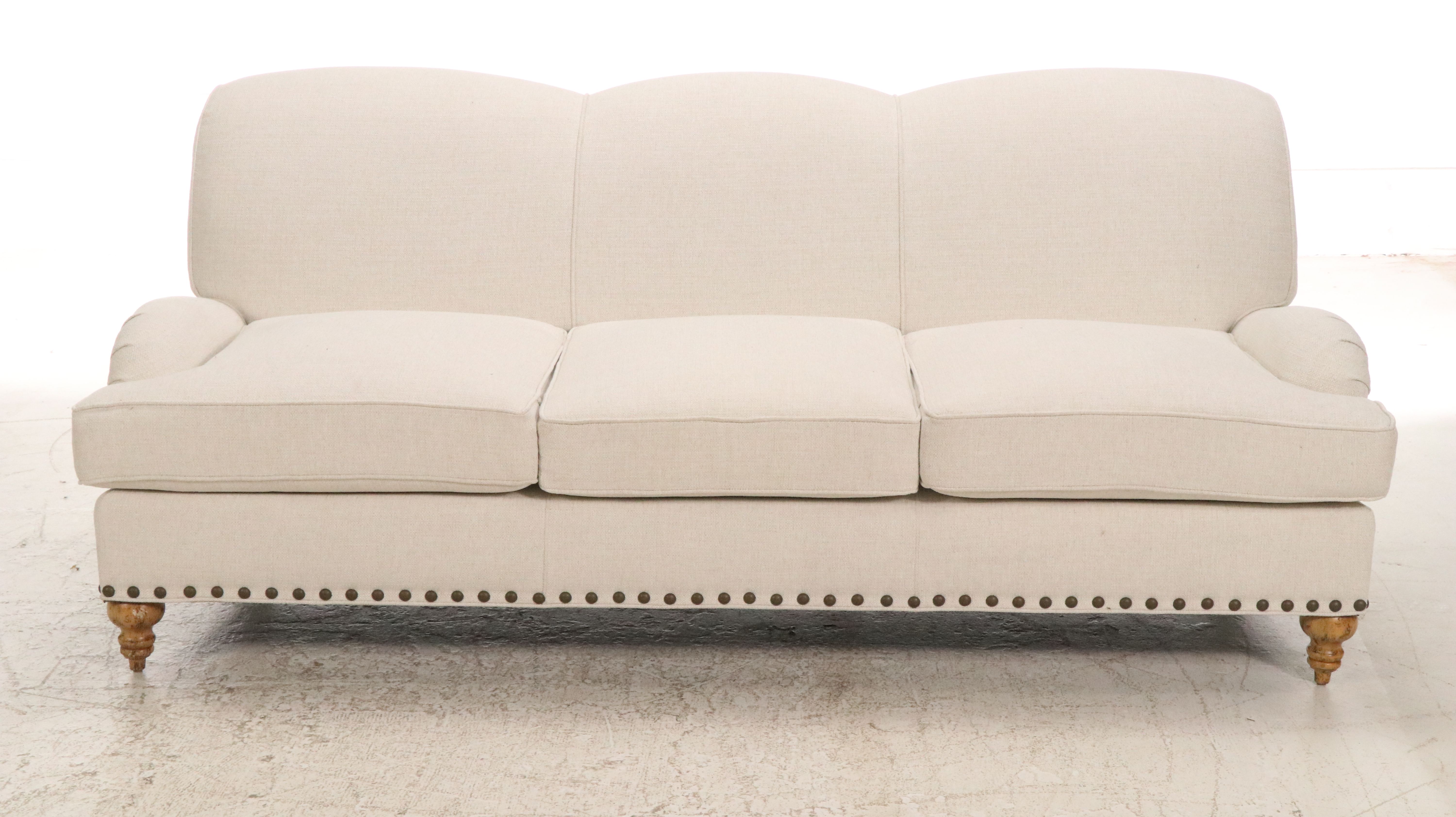 Arhaus "Outerbanks" Contemporary Fabric Upholstered Sofa