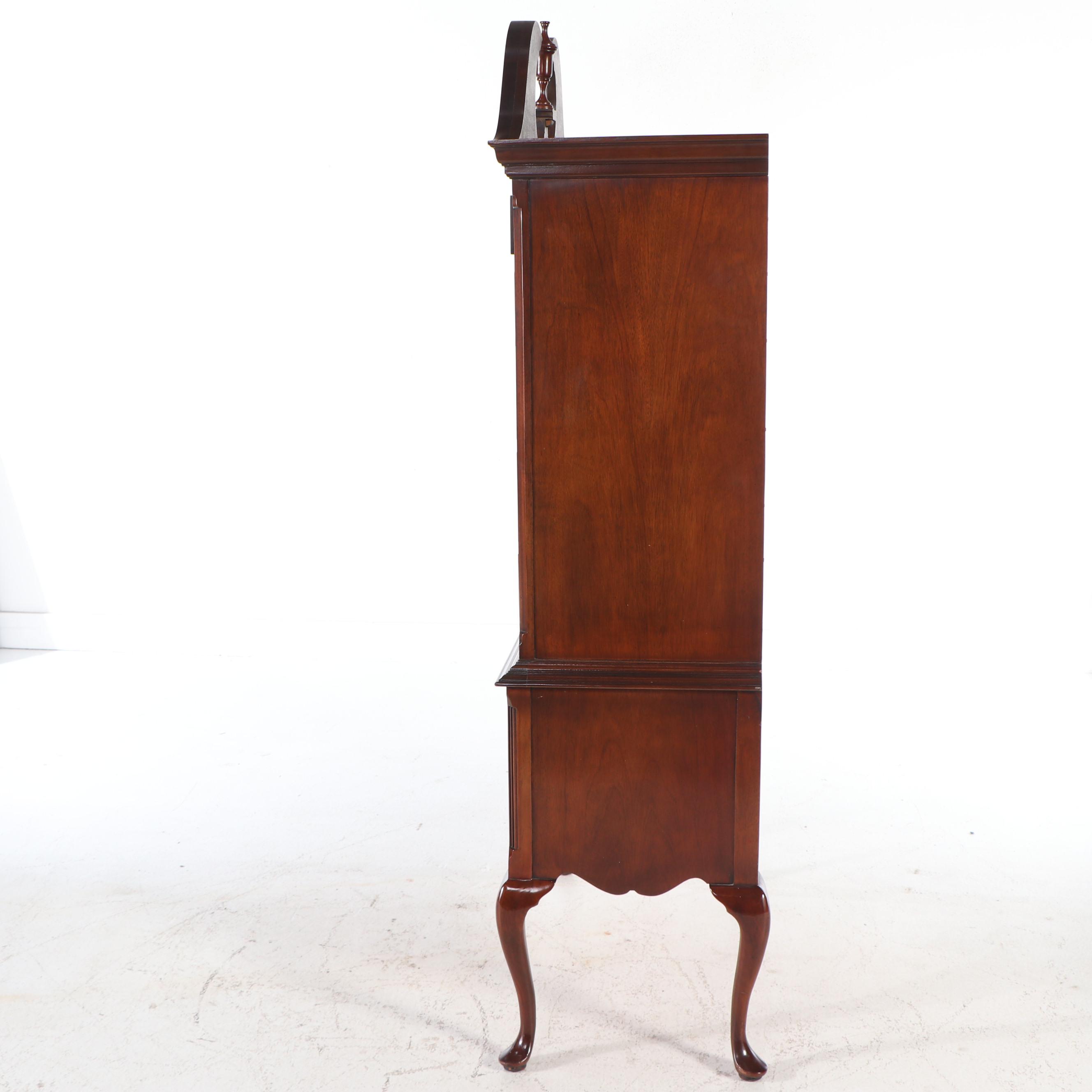 Henredon Queen Anne Style Mahogany Highboy