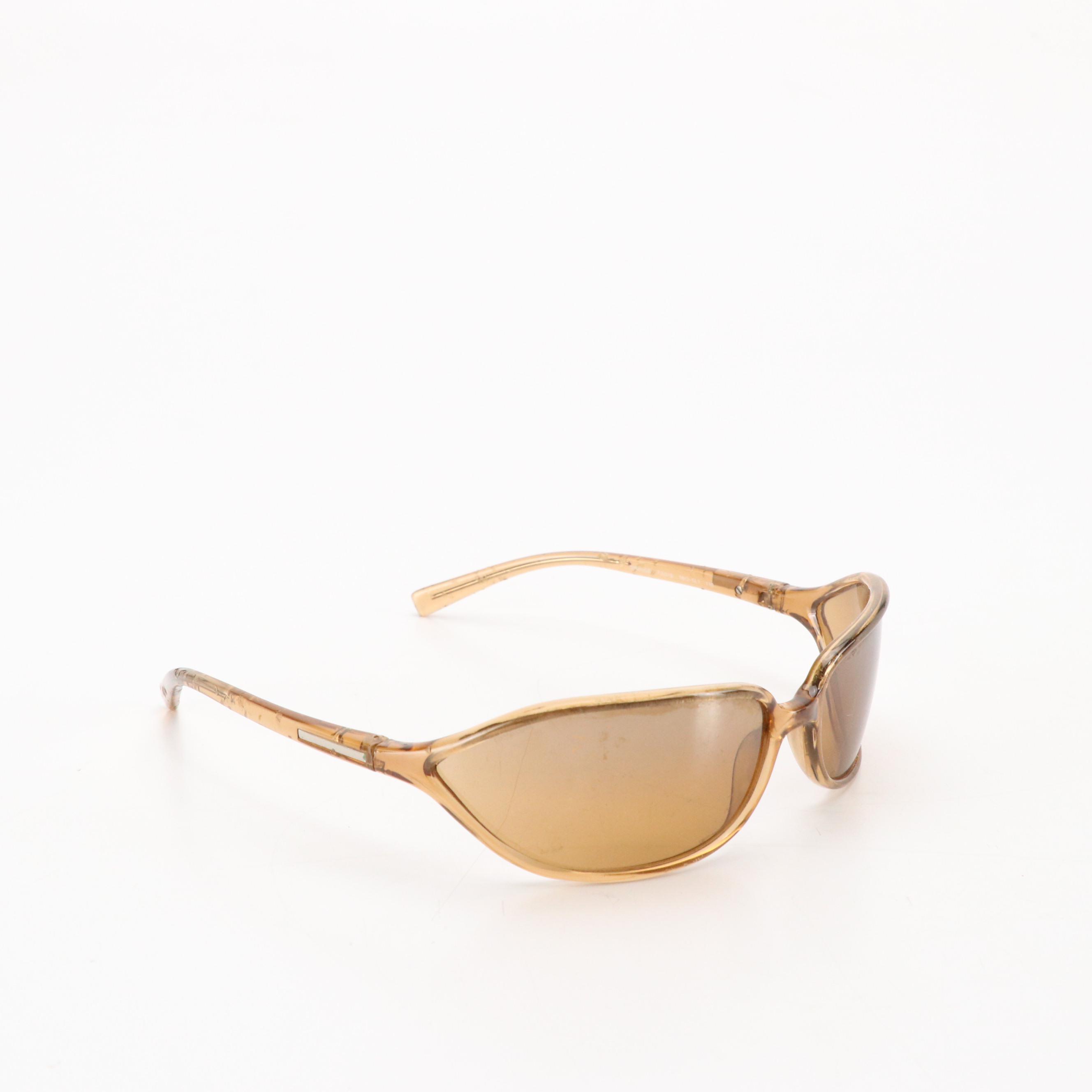 Prada SPR 05E 1BQ-5L1 Vintage Oval Wrap Sunglasses