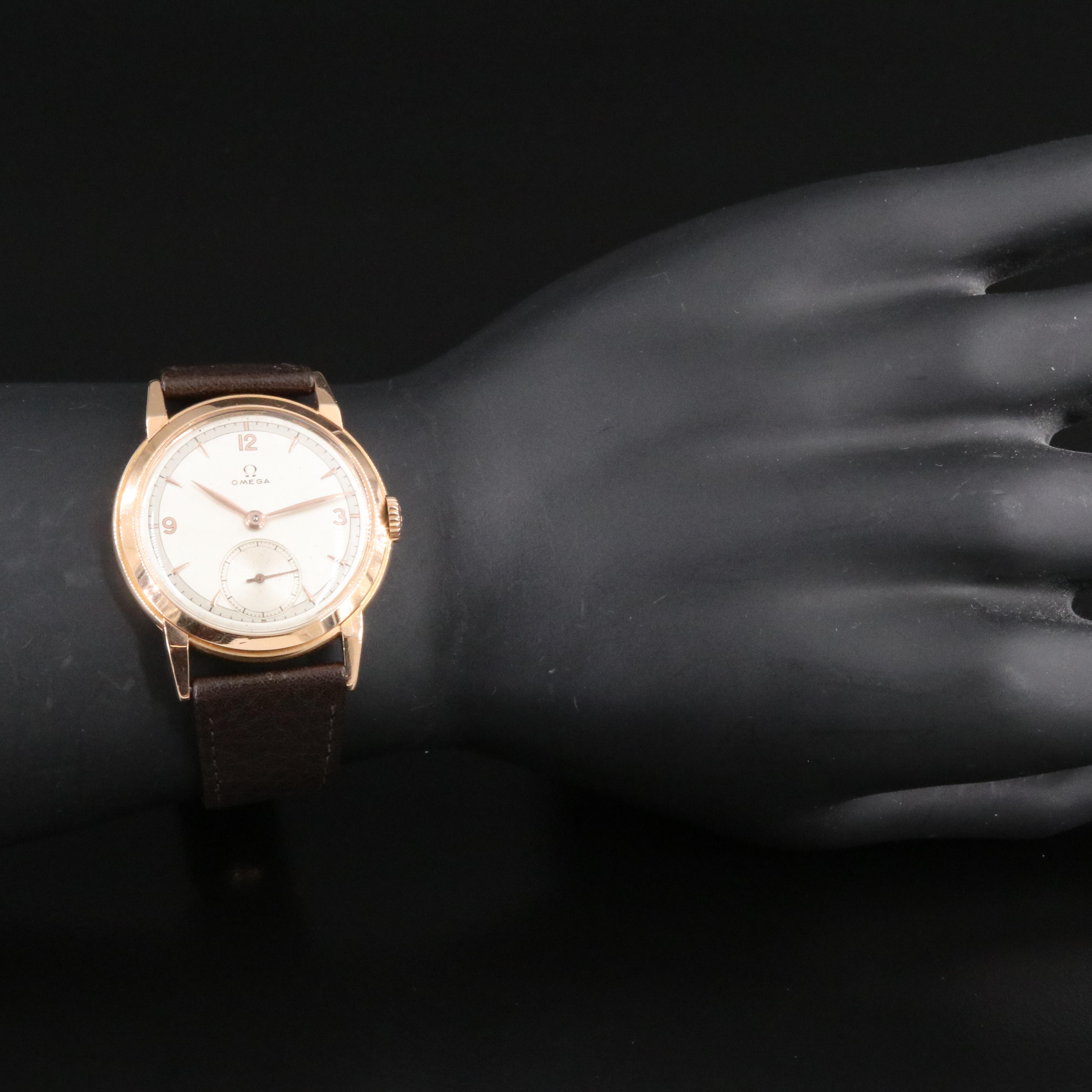 Omega 18K Gold Vintage Watch c.1949