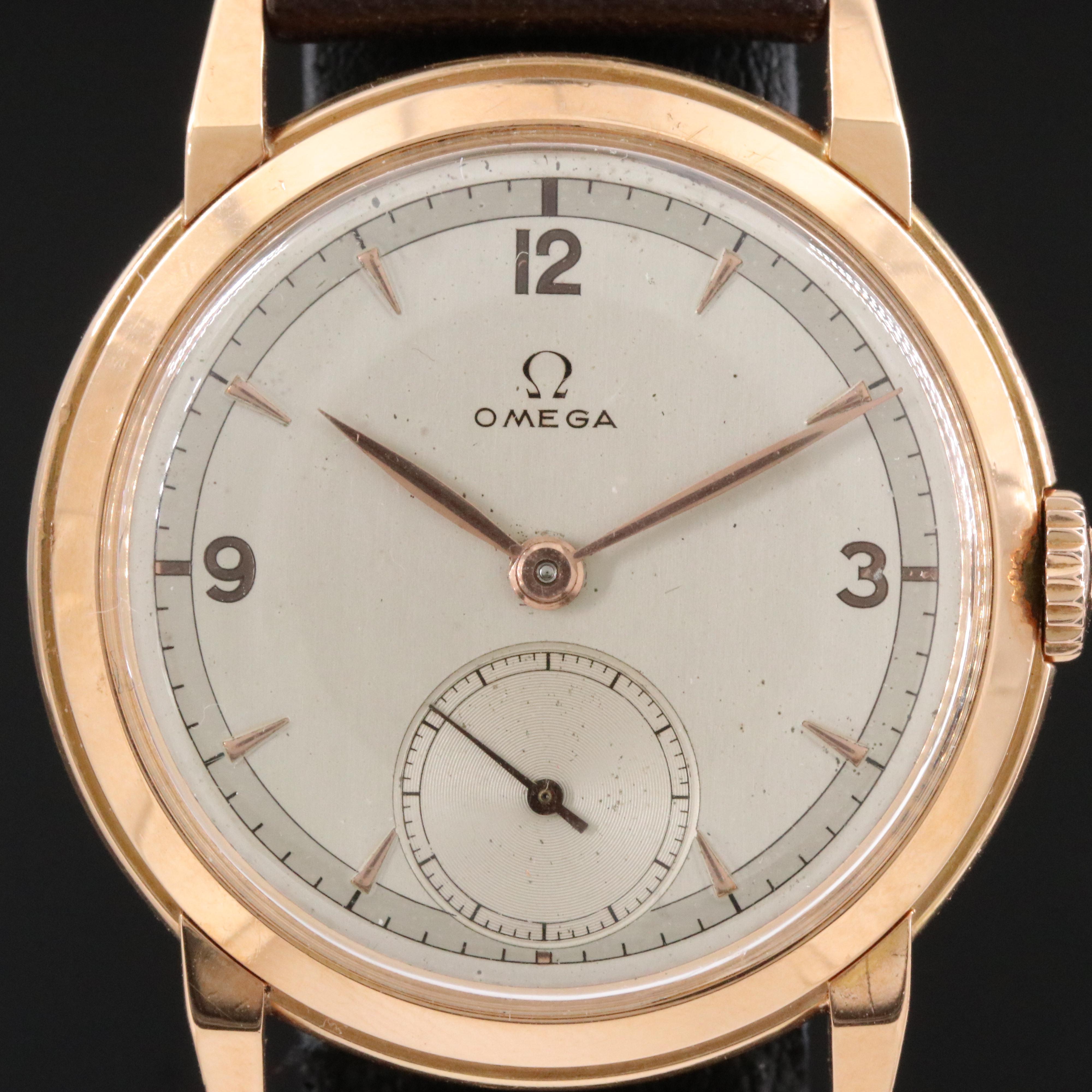 Omega 18K Gold Vintage Watch c.1949