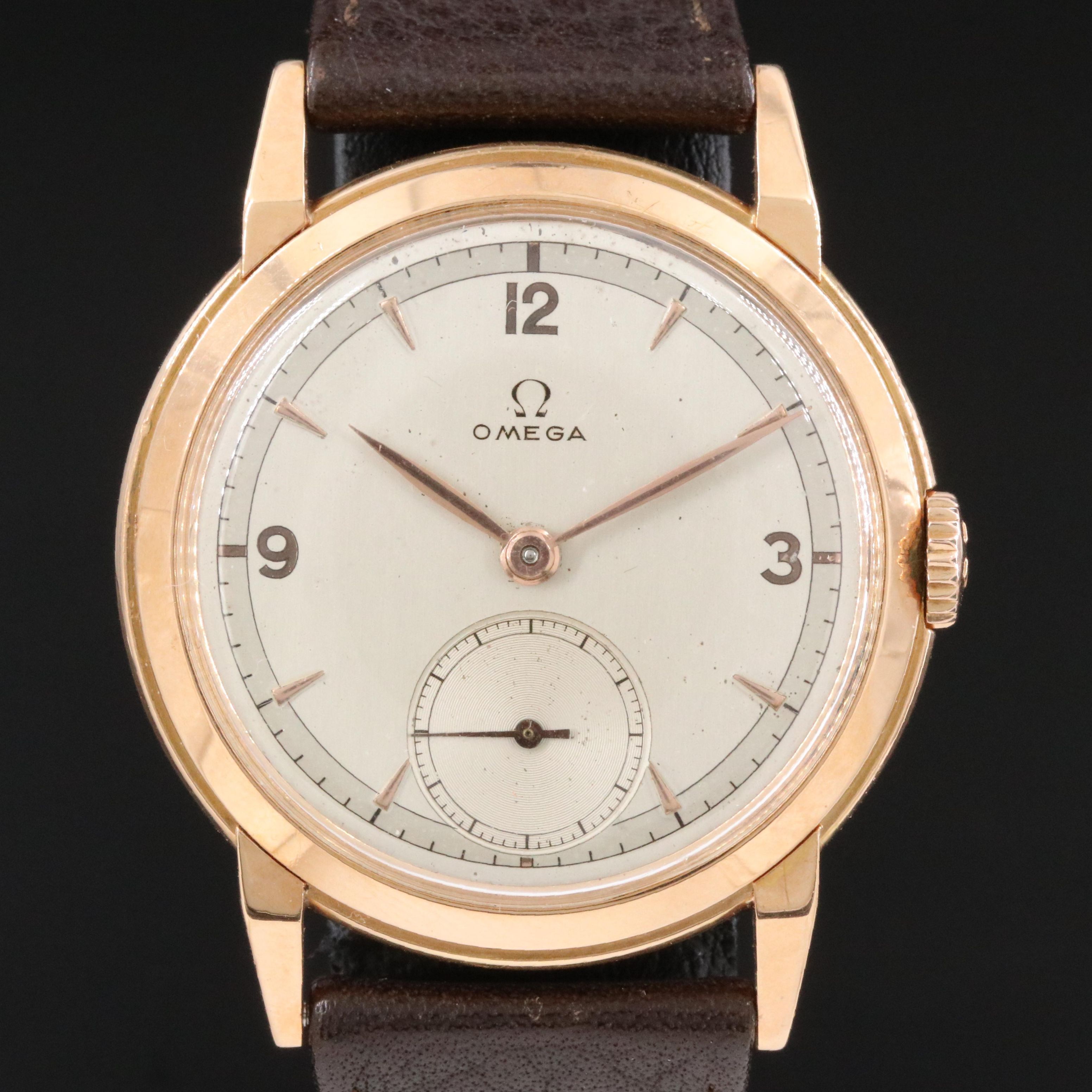 Omega 18K Gold Vintage Watch c.1949