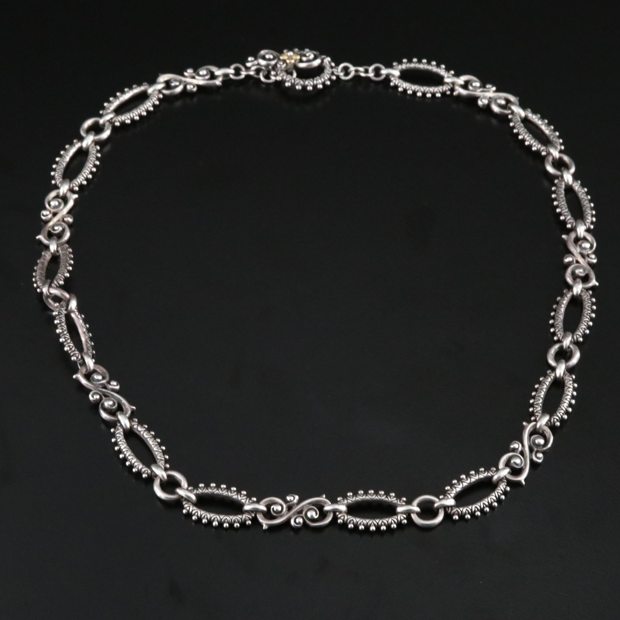 Barbara Bixby Sterling Necklace with 18K Accent