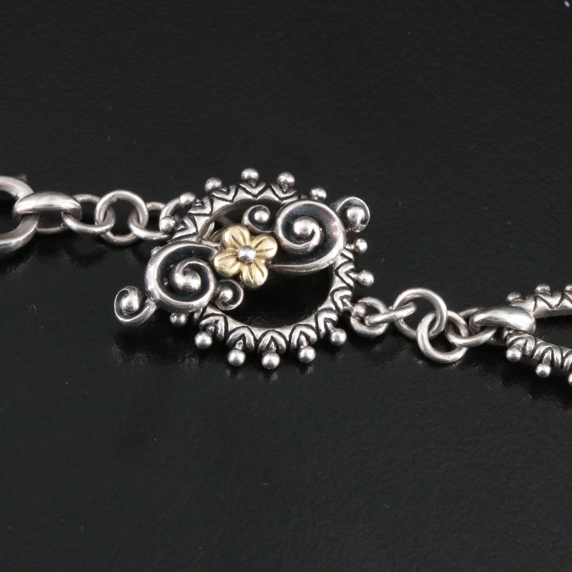 Barbara Bixby Sterling Necklace with 18K Accent