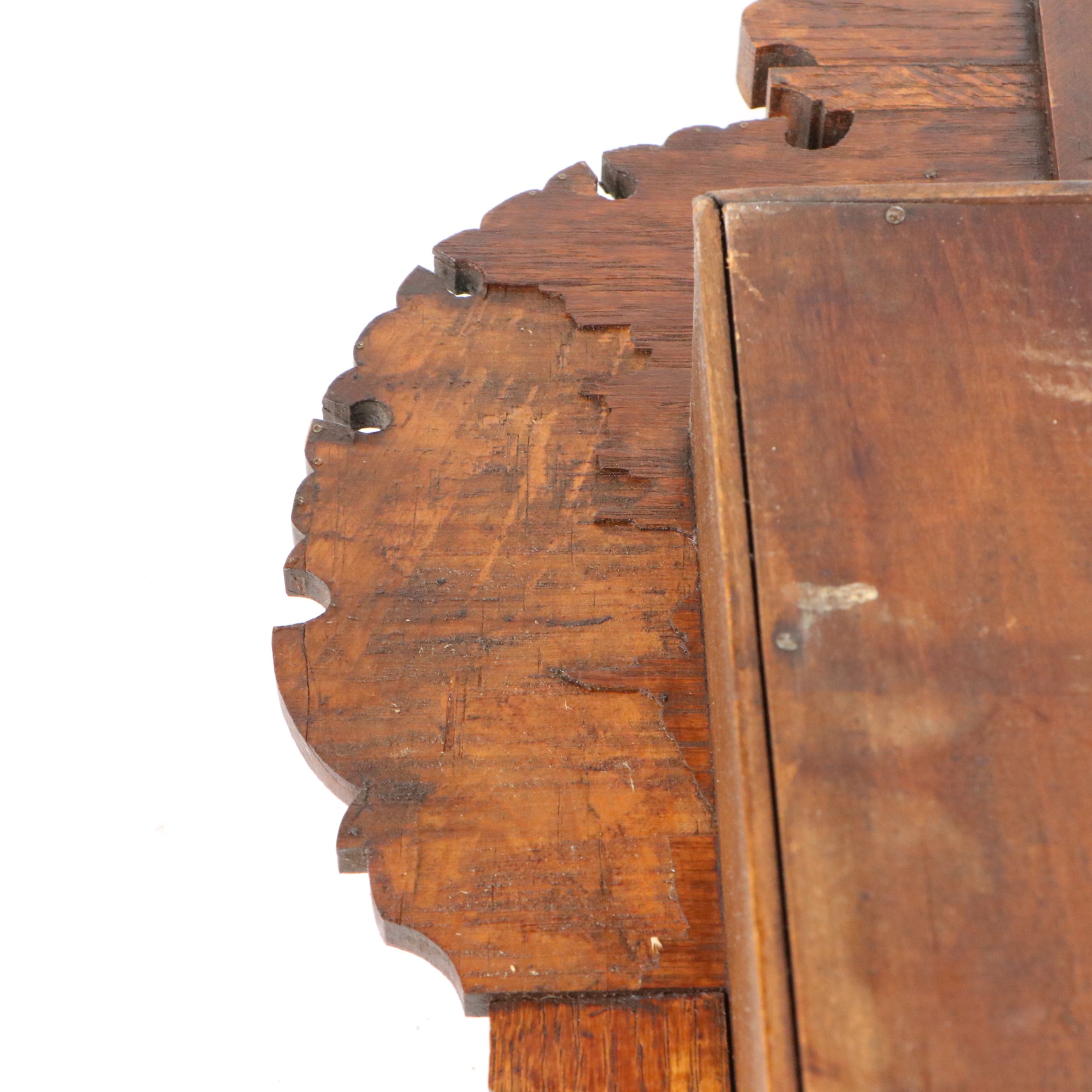 Seth Thomas "Cathedral Gong" Eight Day Oak Wall Clock, Late 19th Century