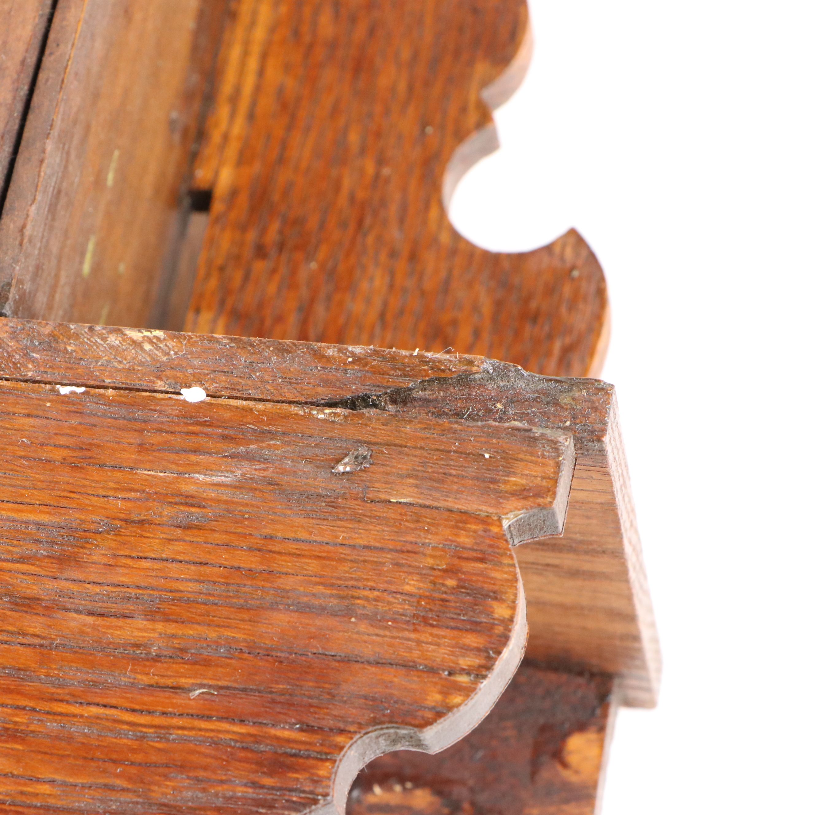 Seth Thomas "Cathedral Gong" Eight Day Oak Wall Clock, Late 19th Century