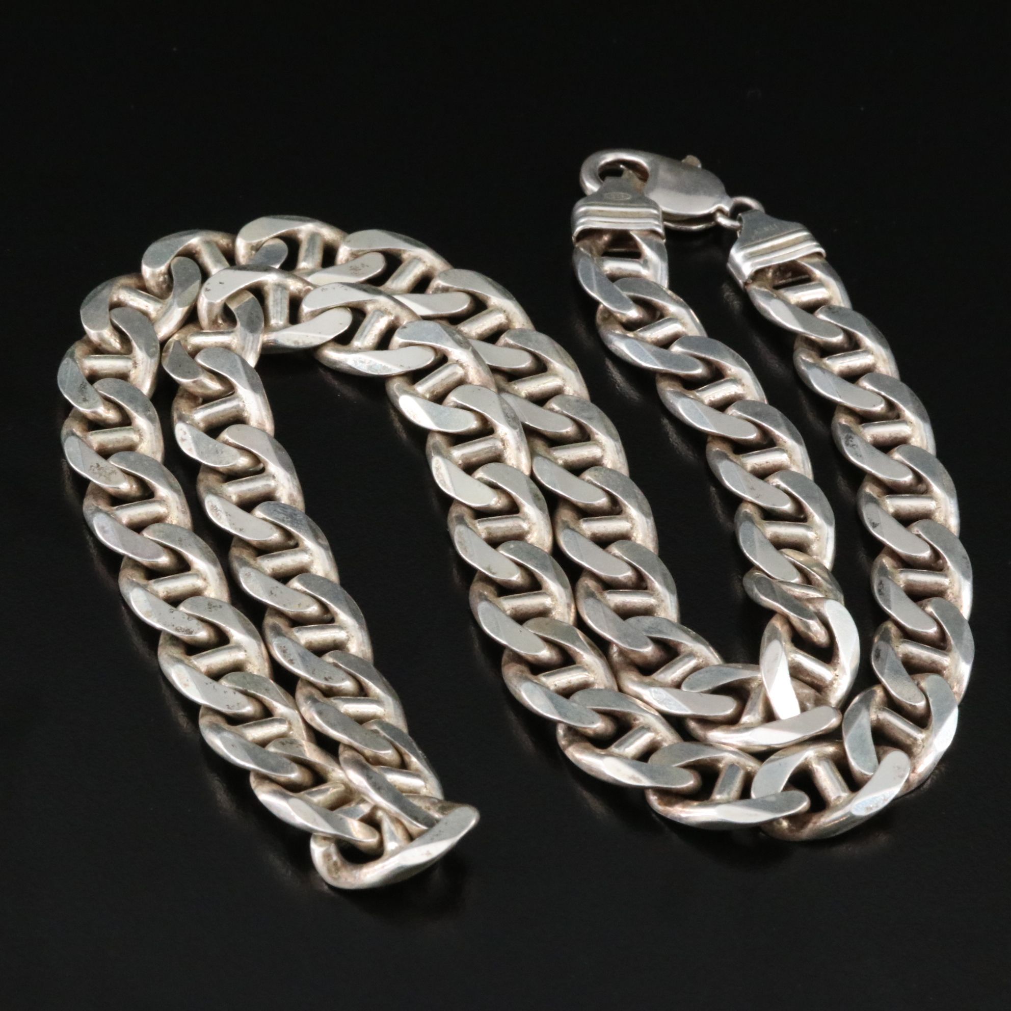 Repair Lot Italian Sterling Mariner Chain Necklace