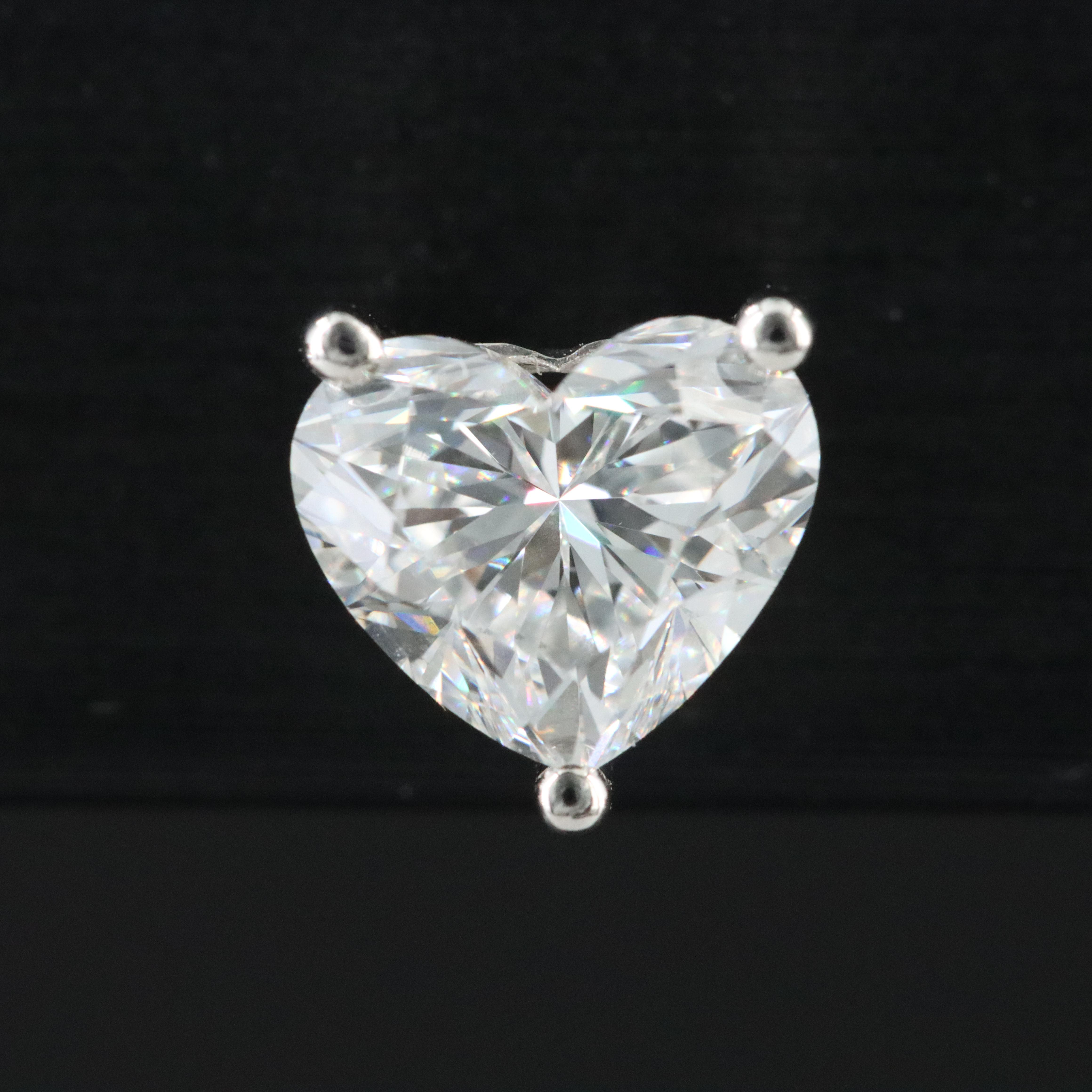 Platinum 2.17 CTW Lab Grown Diamond Stud Earrings with IGI Reports