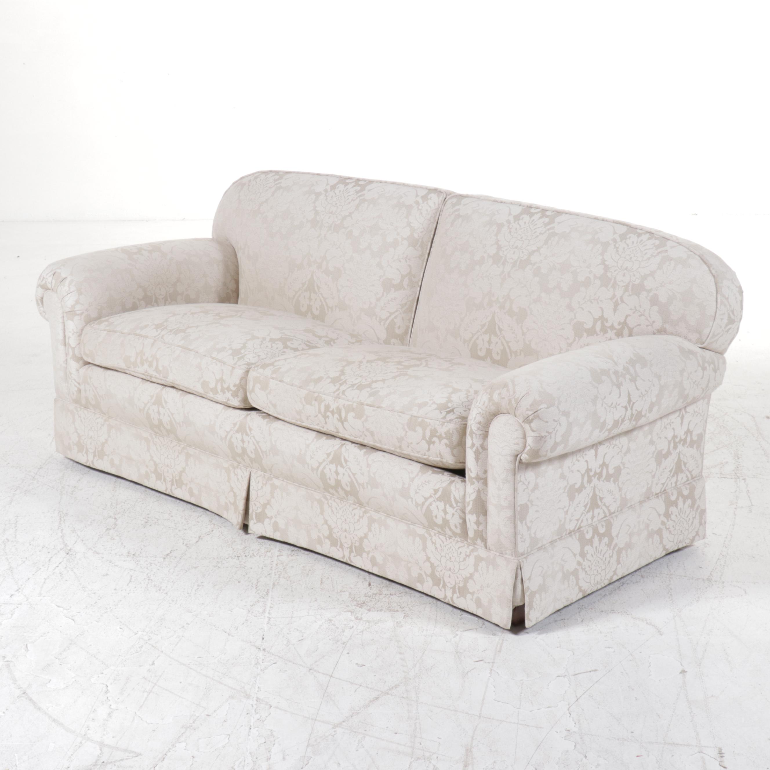 Damask Upholstered Sofa