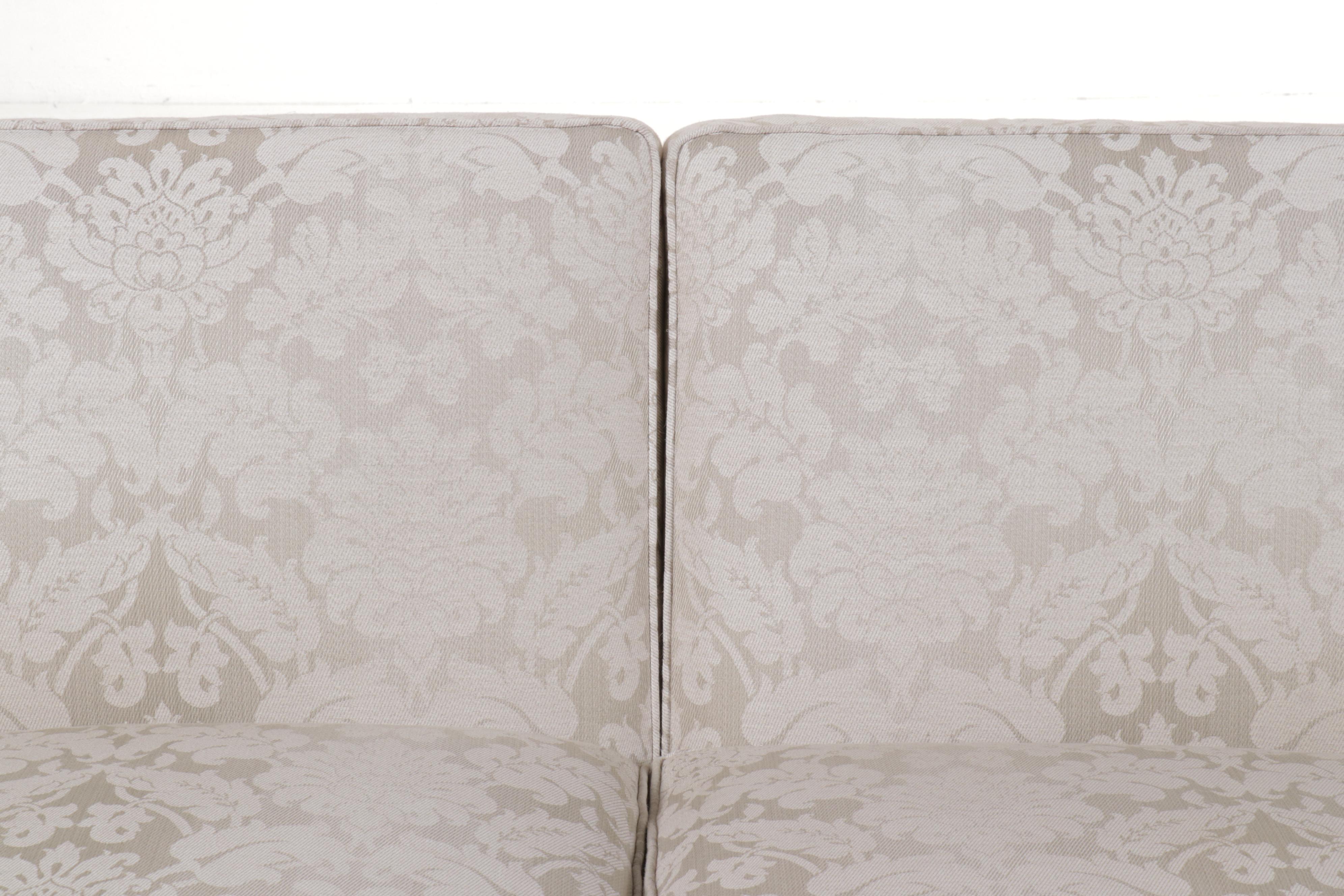 Damask Upholstered Sofa