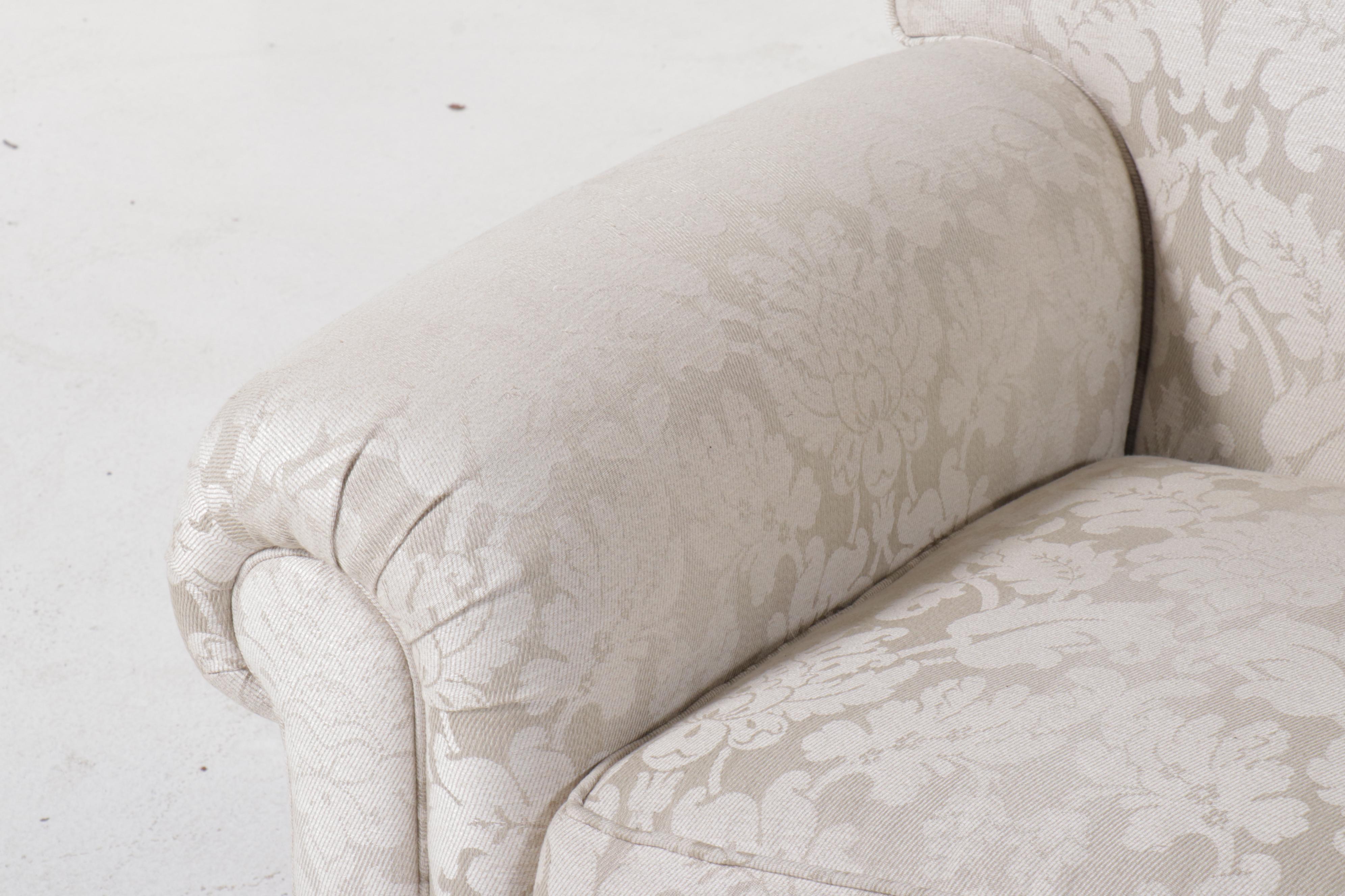 Damask Upholstered Sofa