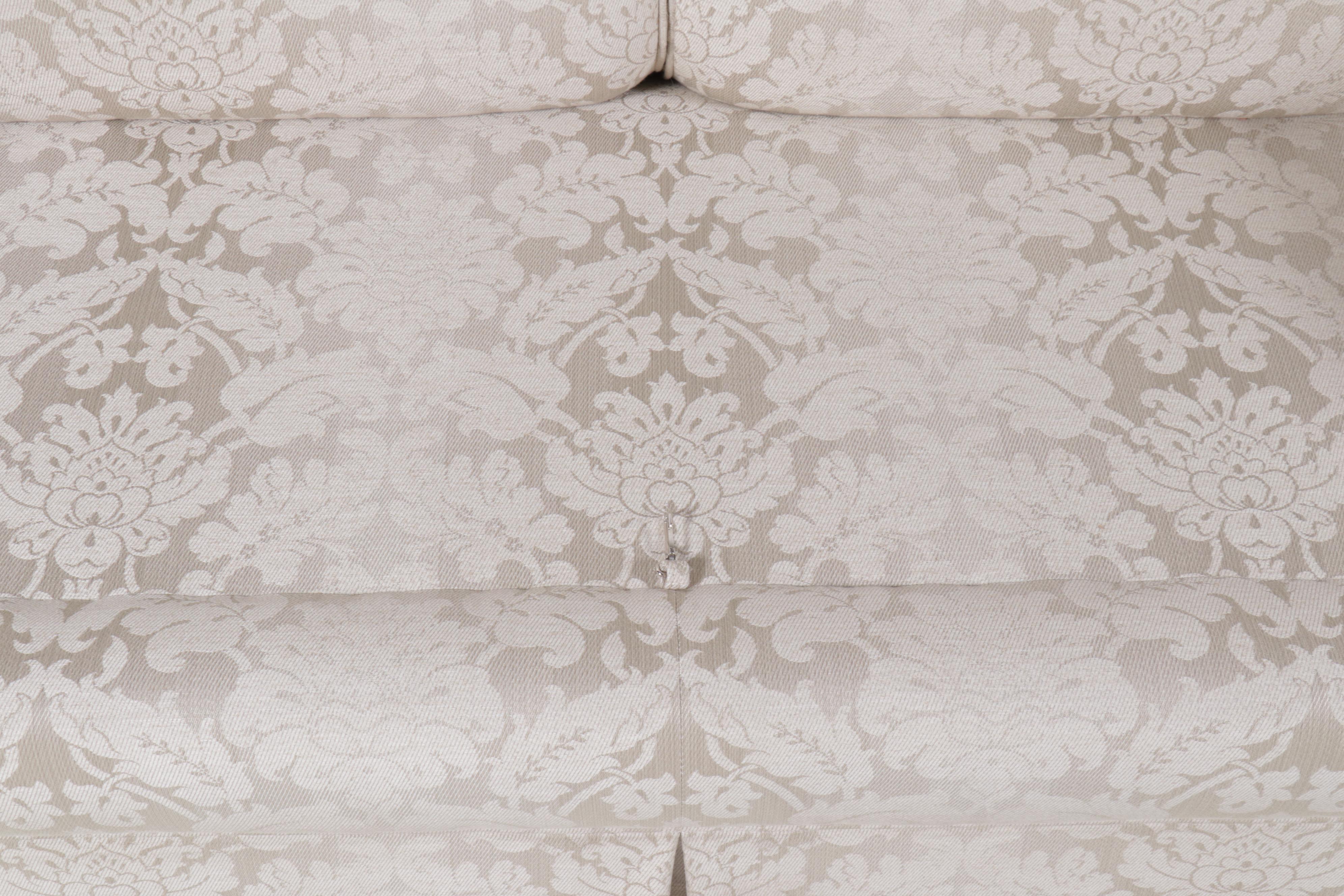 Damask Upholstered Sofa