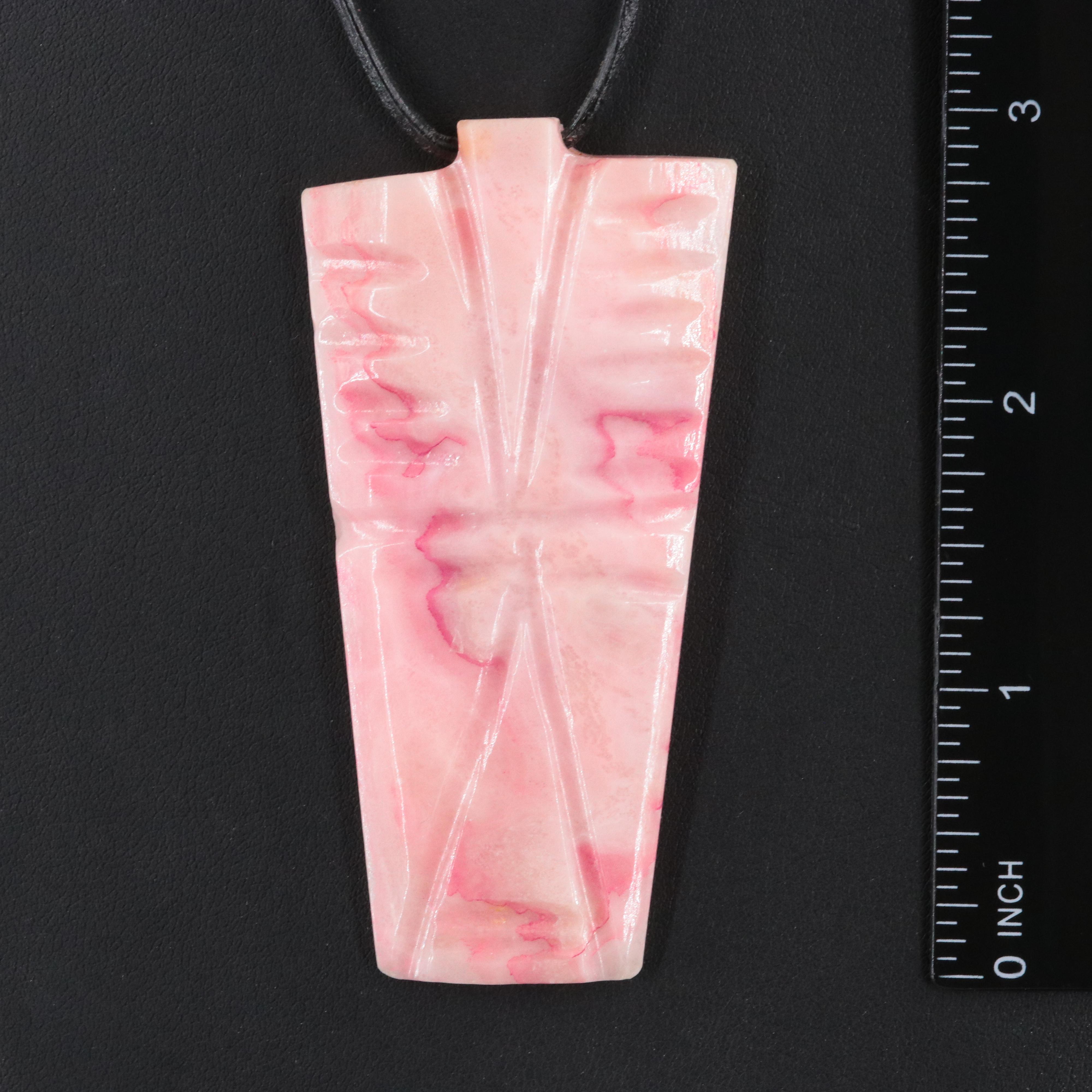 Agate Figural Pendant Necklace