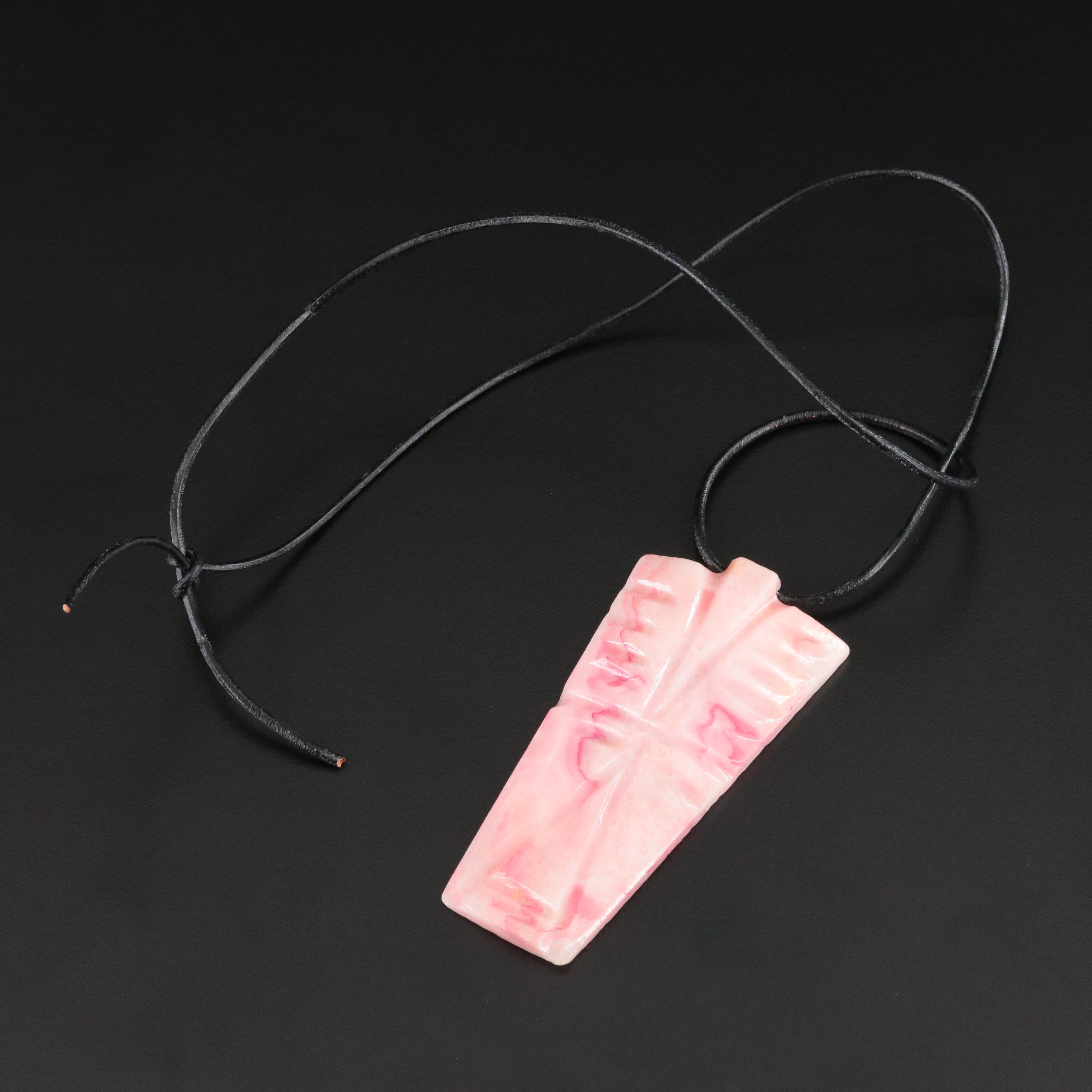 Agate Figural Pendant Necklace