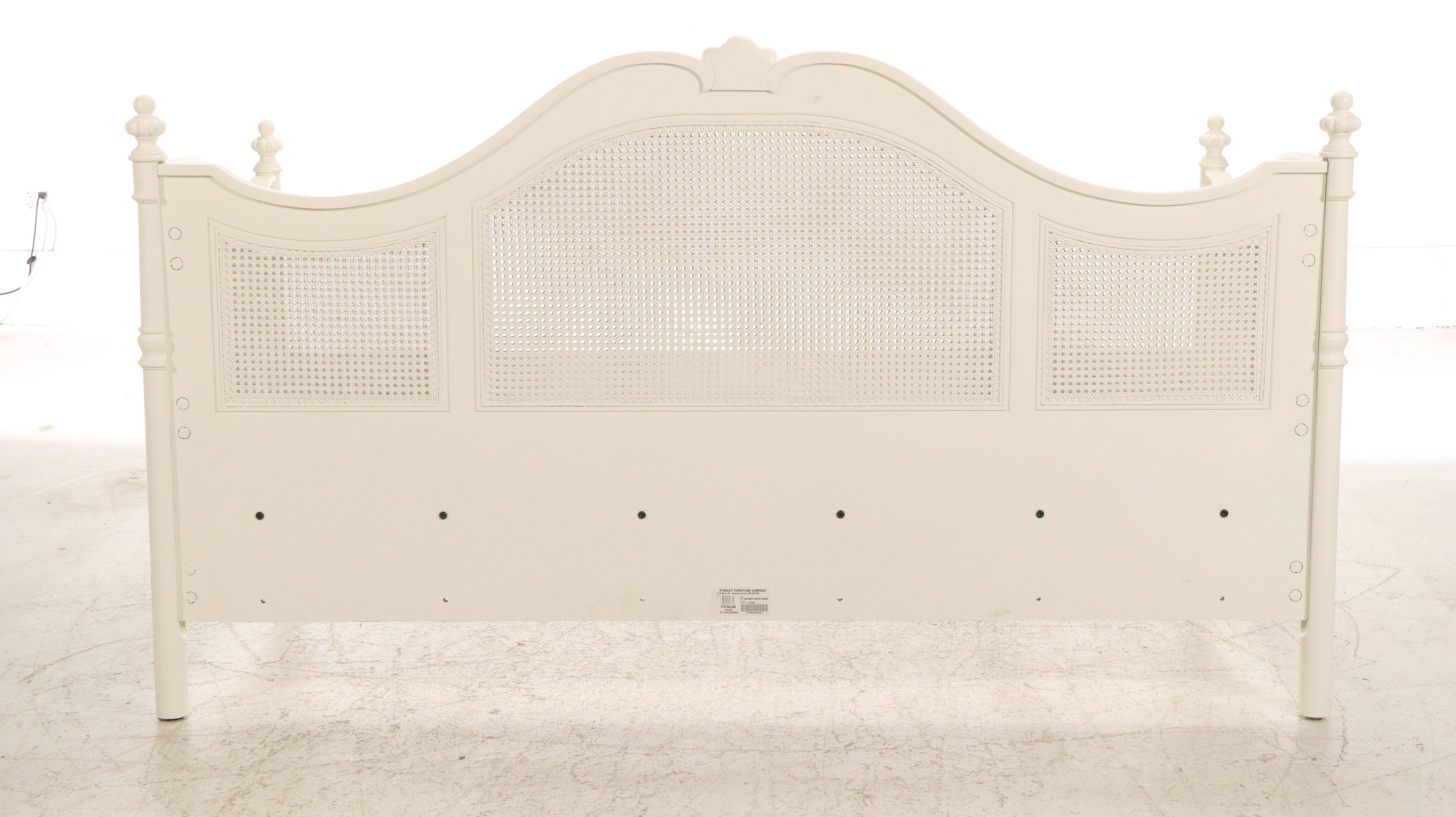 Stanley Furniture French Style Painted Wood and Cane Daybed