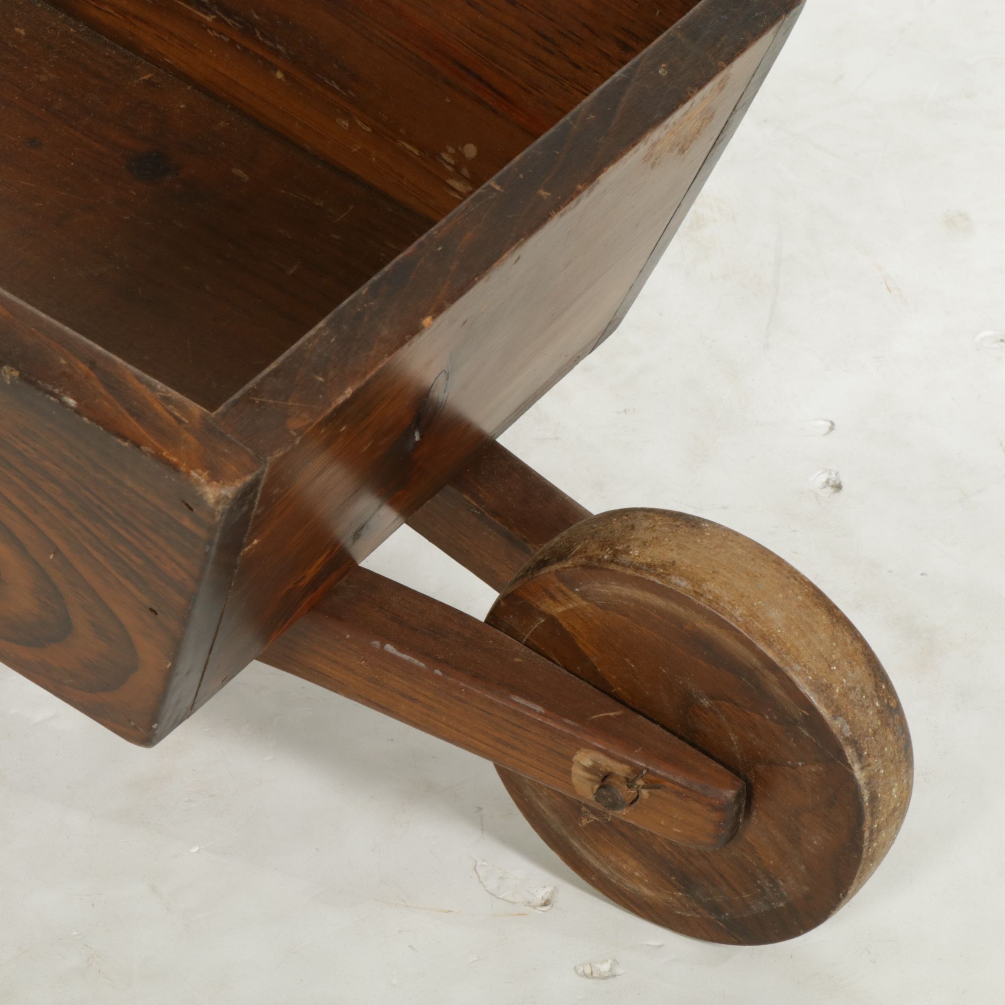 Small Wooden Wheel Barrel