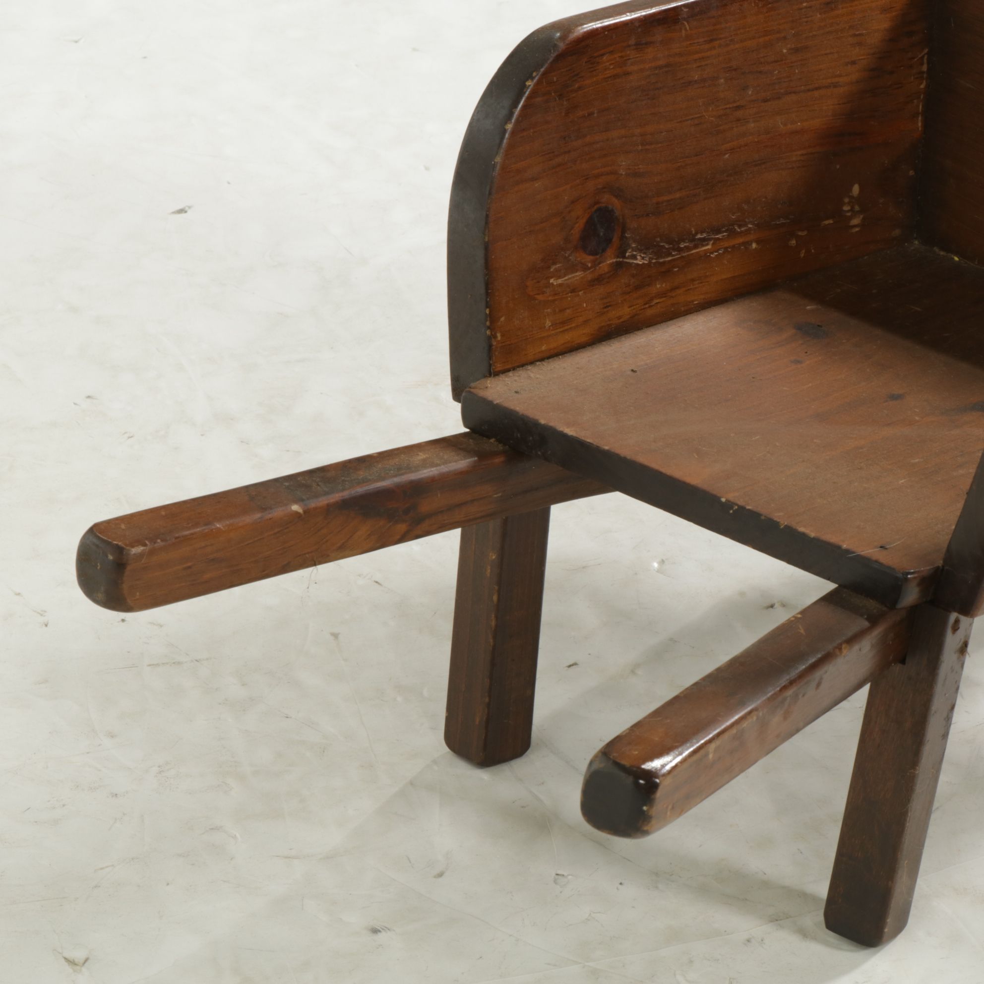 Small Wooden Wheel Barrel