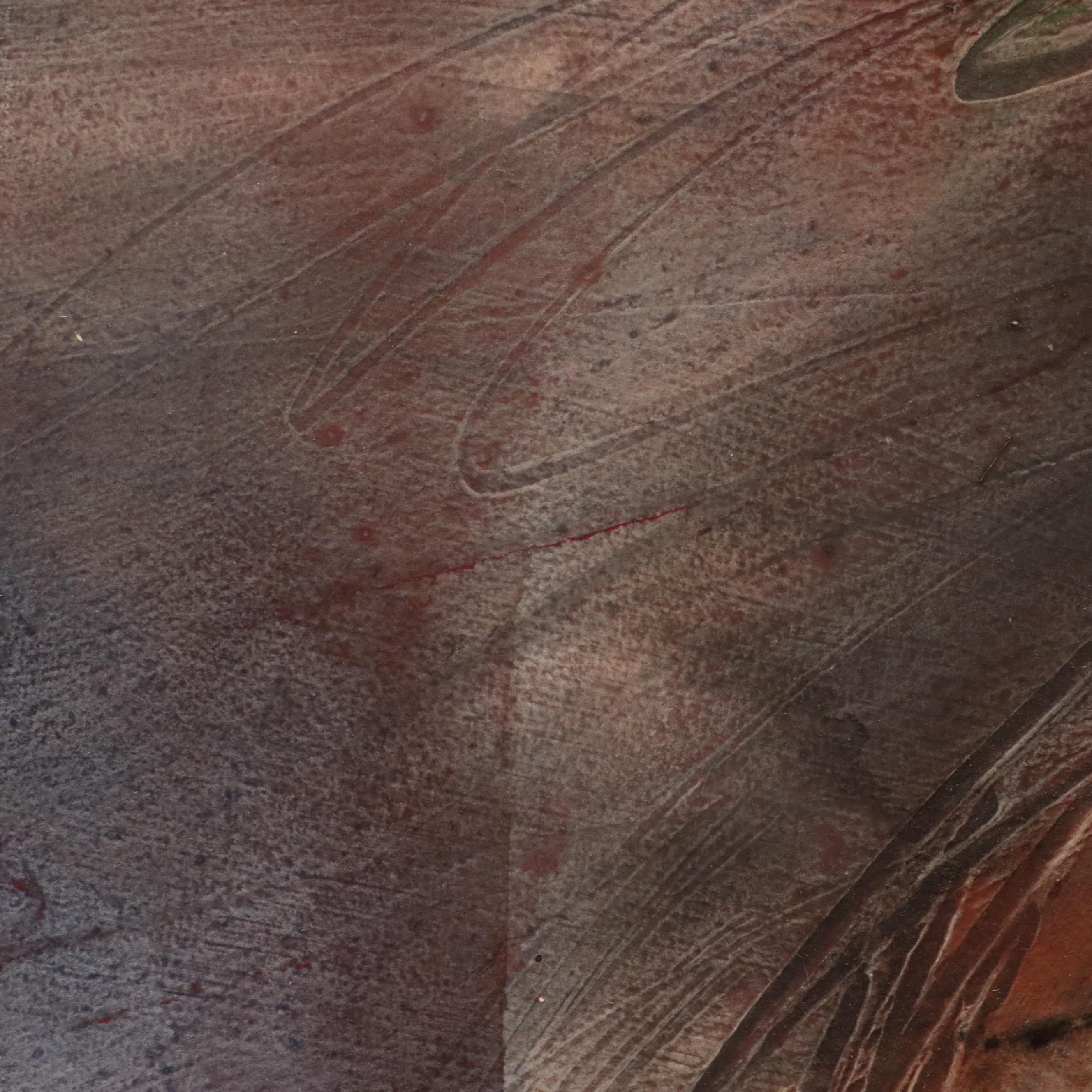 Julie Belnick Abstract Mixed Media Painting, 1982