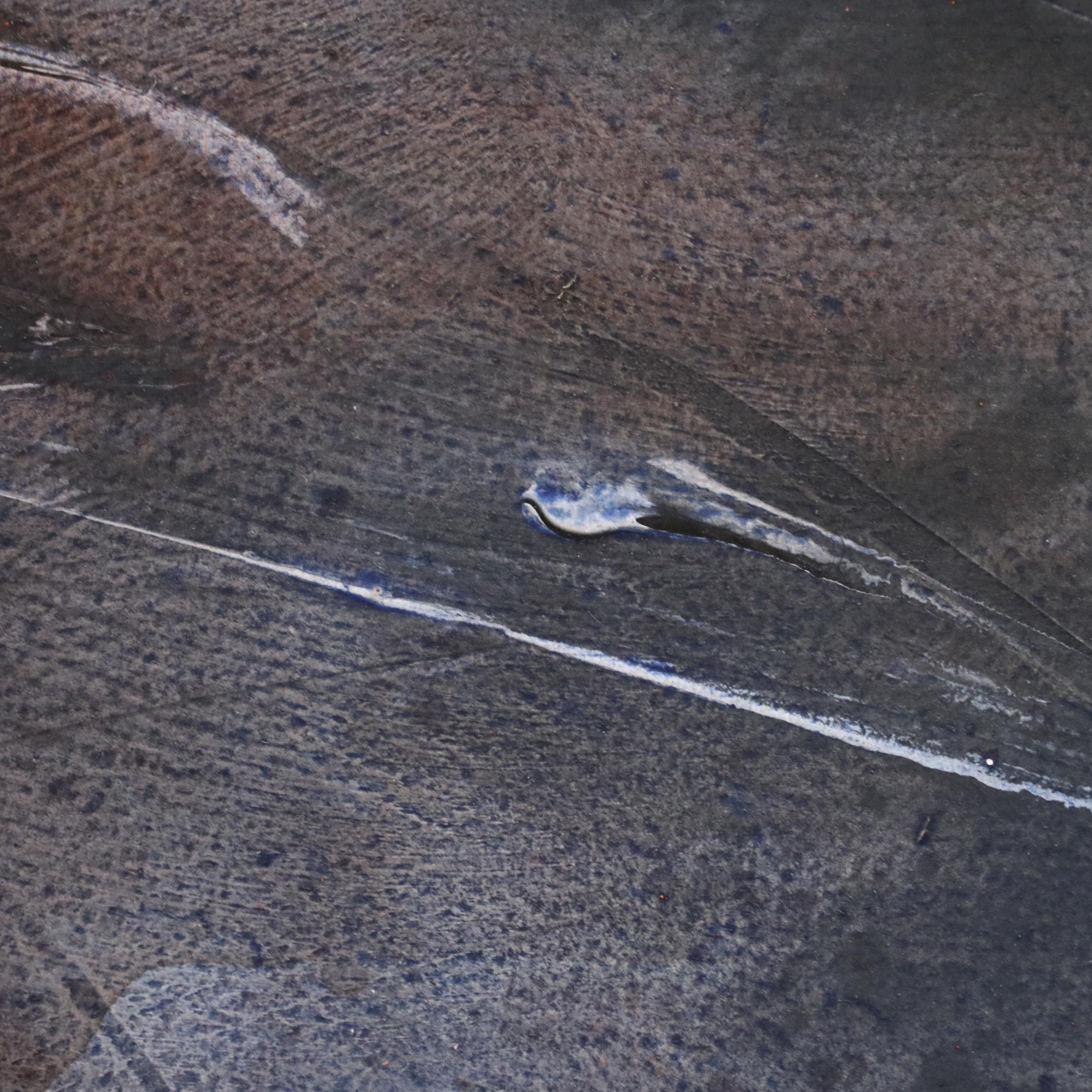 Julie Belnick Abstract Mixed Media Painting, 1982