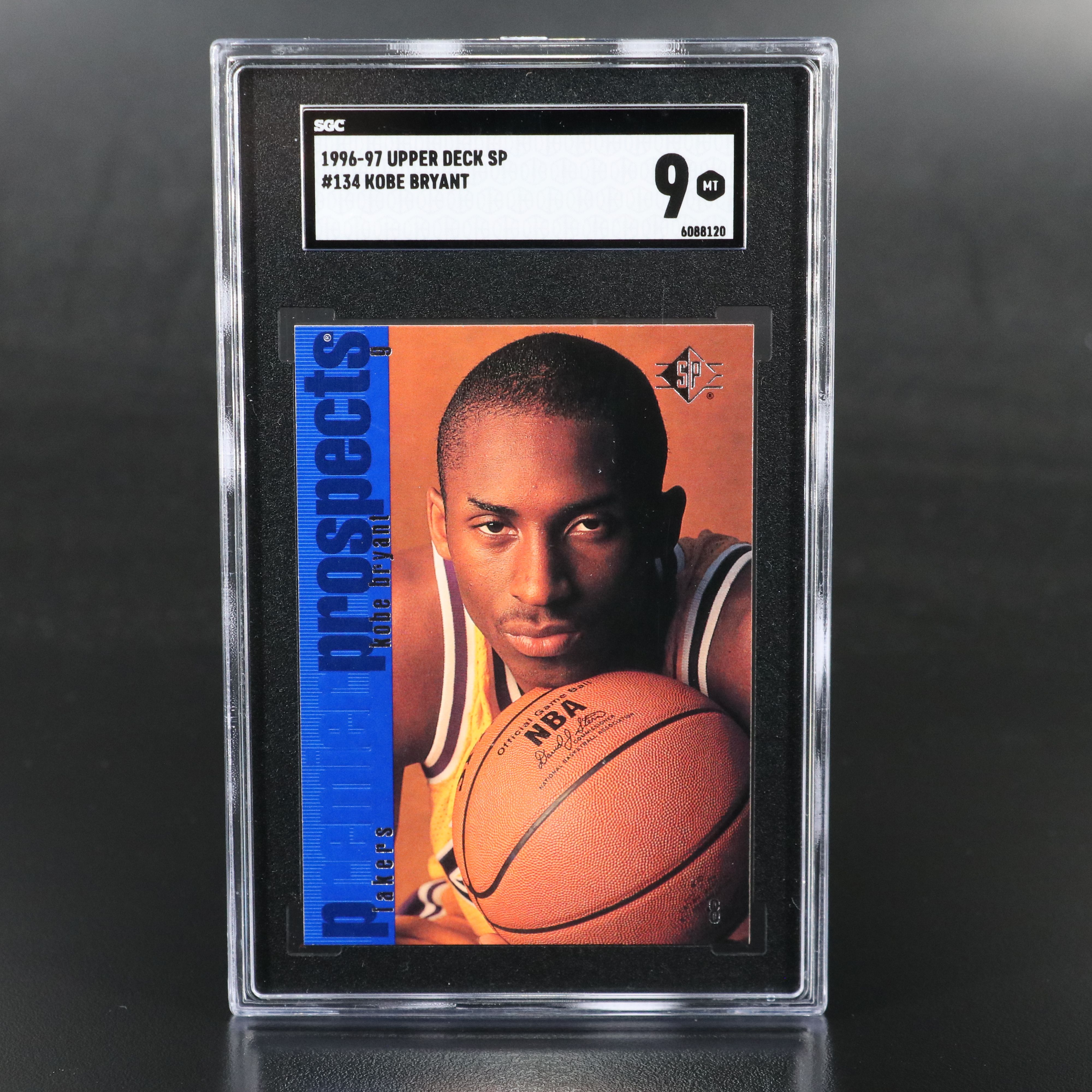 1996-97 SP Kobe Bryant Los Angeles Lakers Rookie Card Graded SGC 9