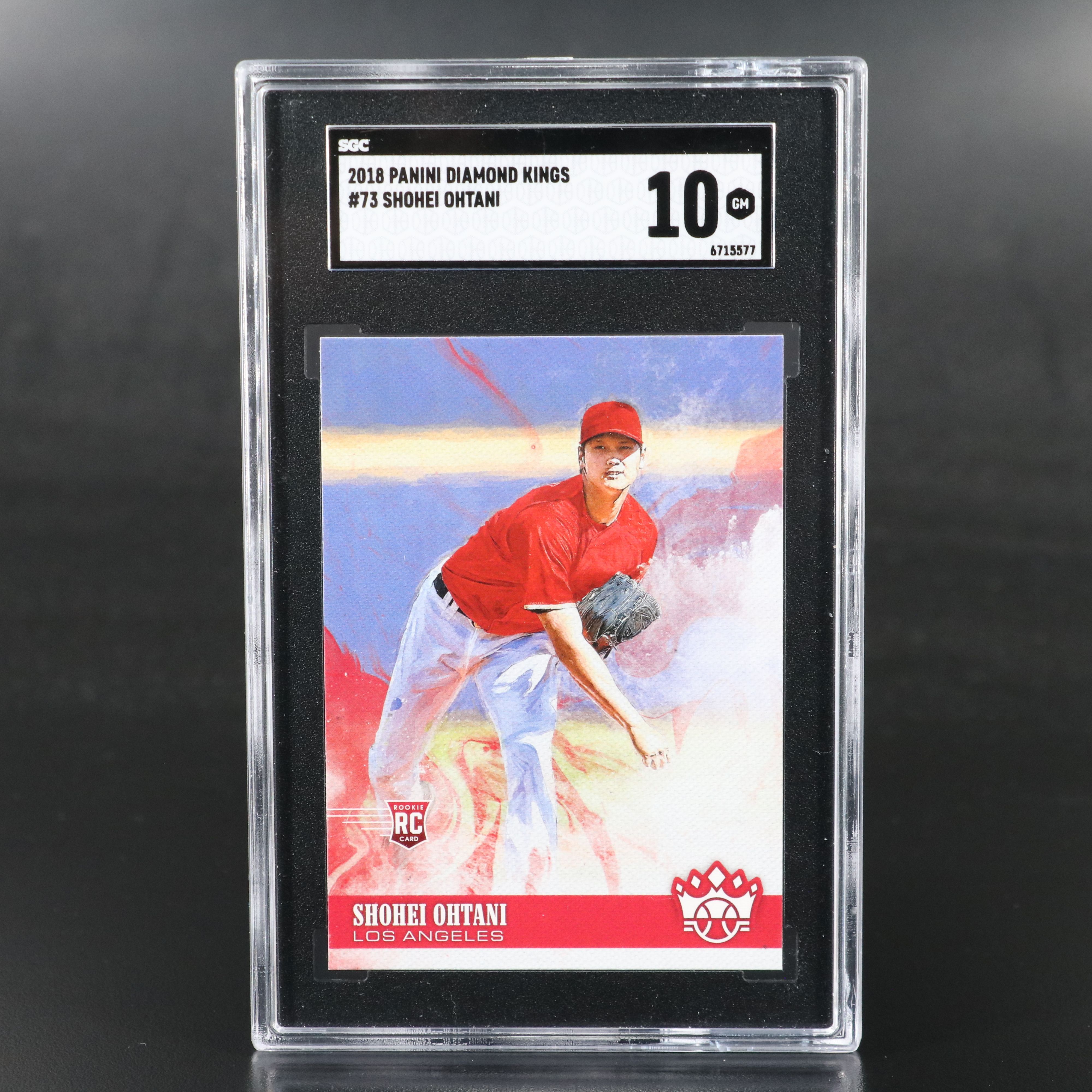 2018 Diamond Kings Shohei Ohtani Rookie Baseball Card Graded SGC 10