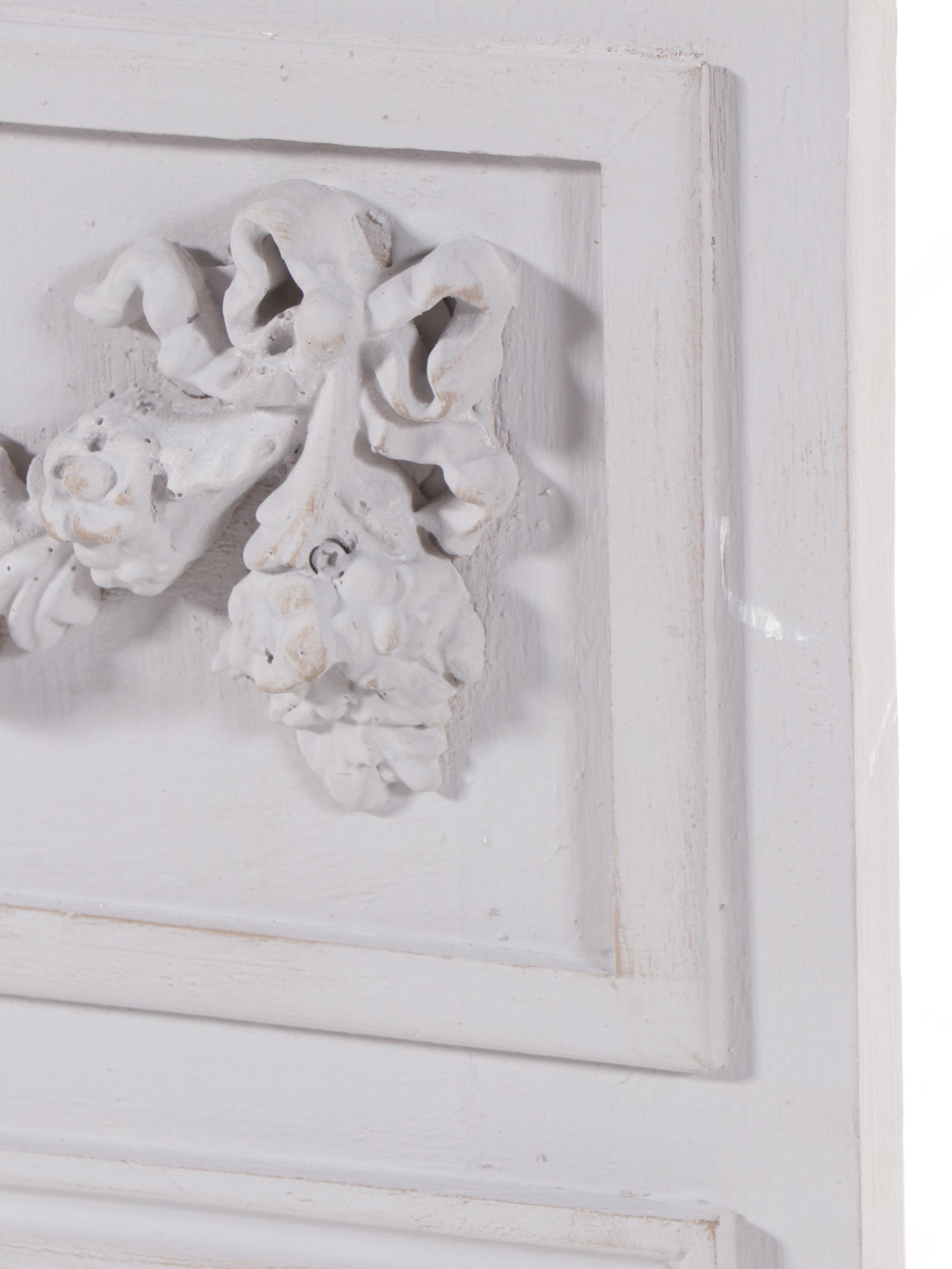 Louis XVI Style Painted Wood Framed Wall Mirror