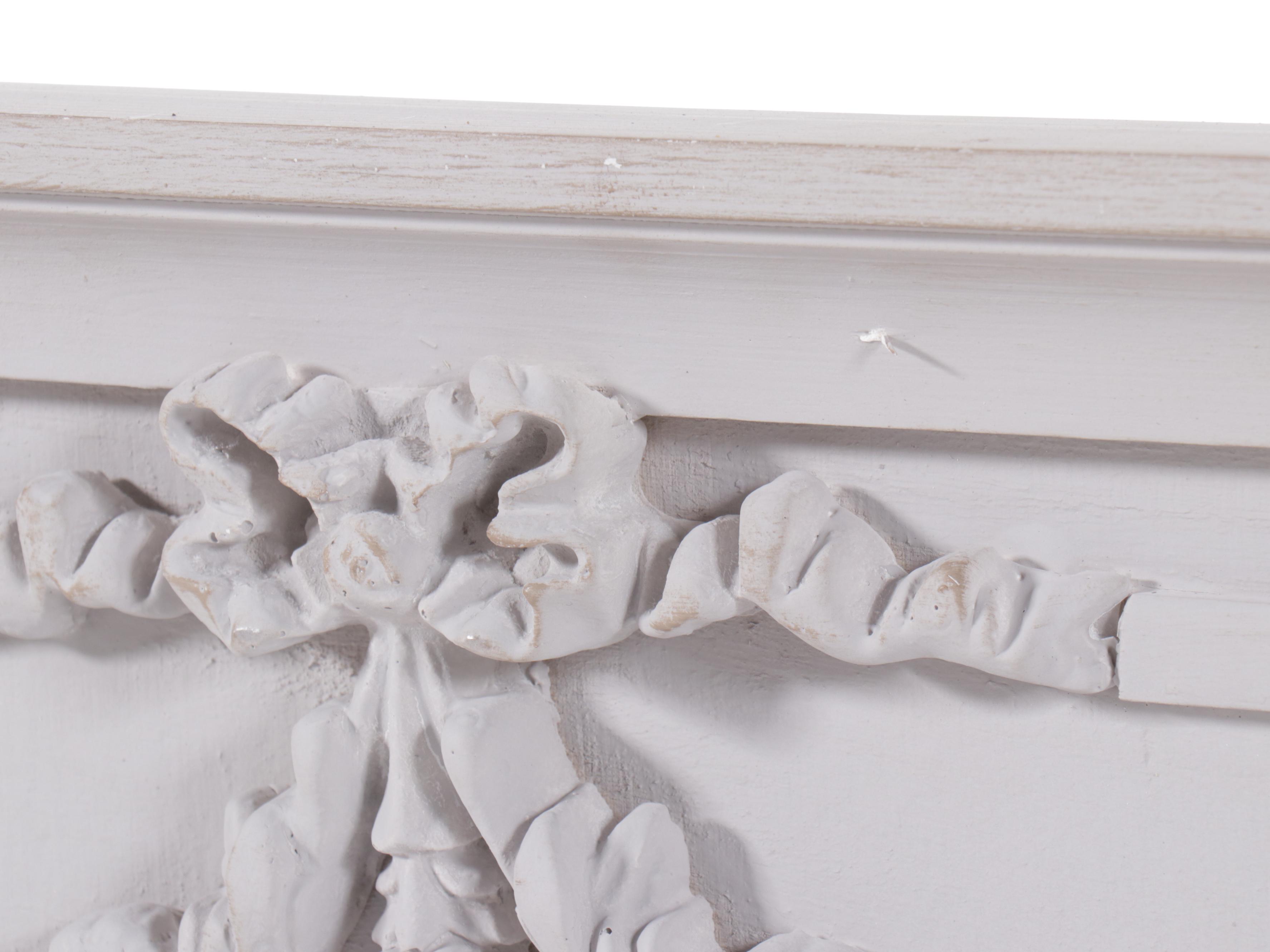 Louis XVI Style Painted Wood Framed Wall Mirror