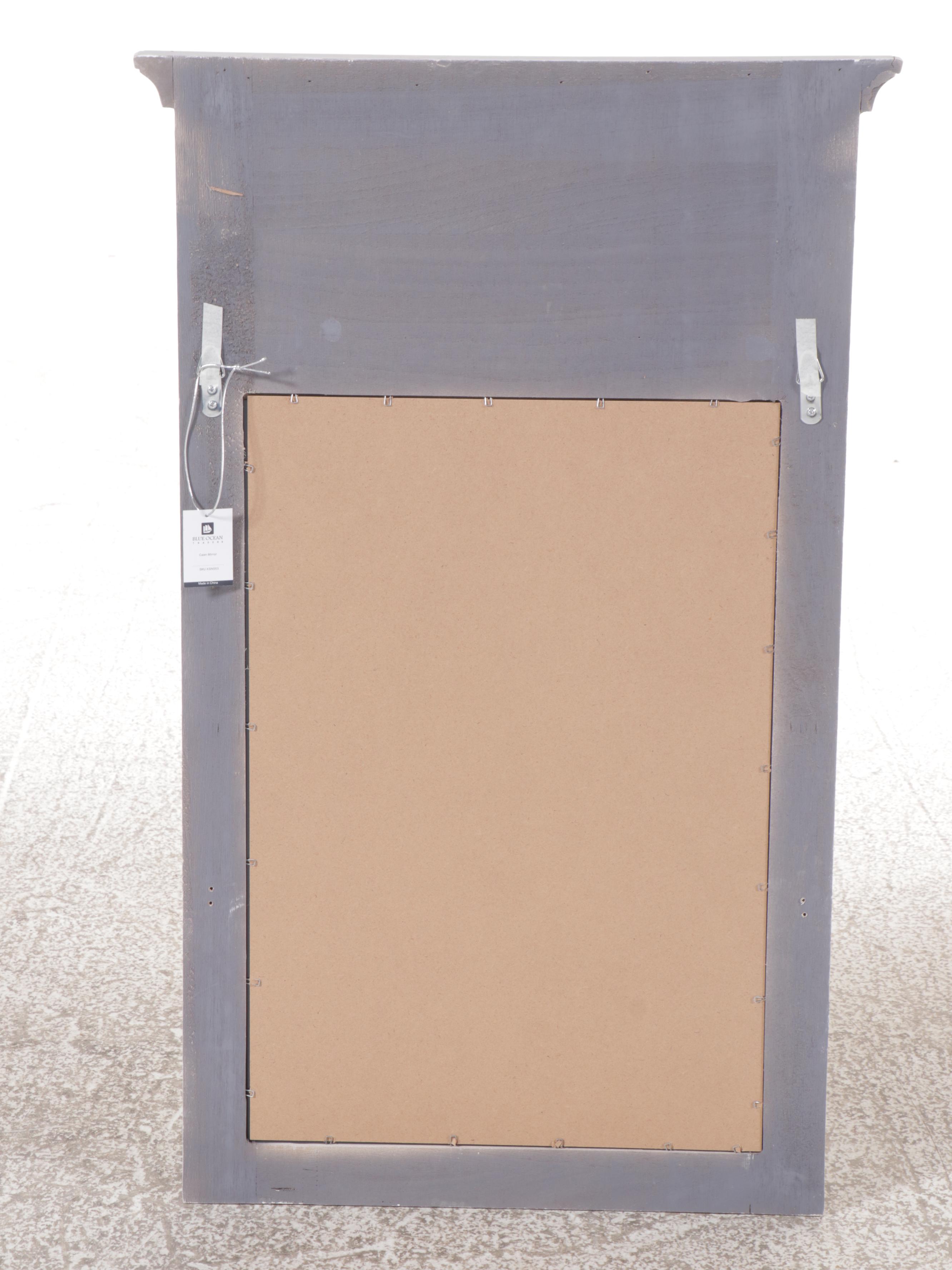 Louis XVI Style Painted Wood Framed Wall Mirror