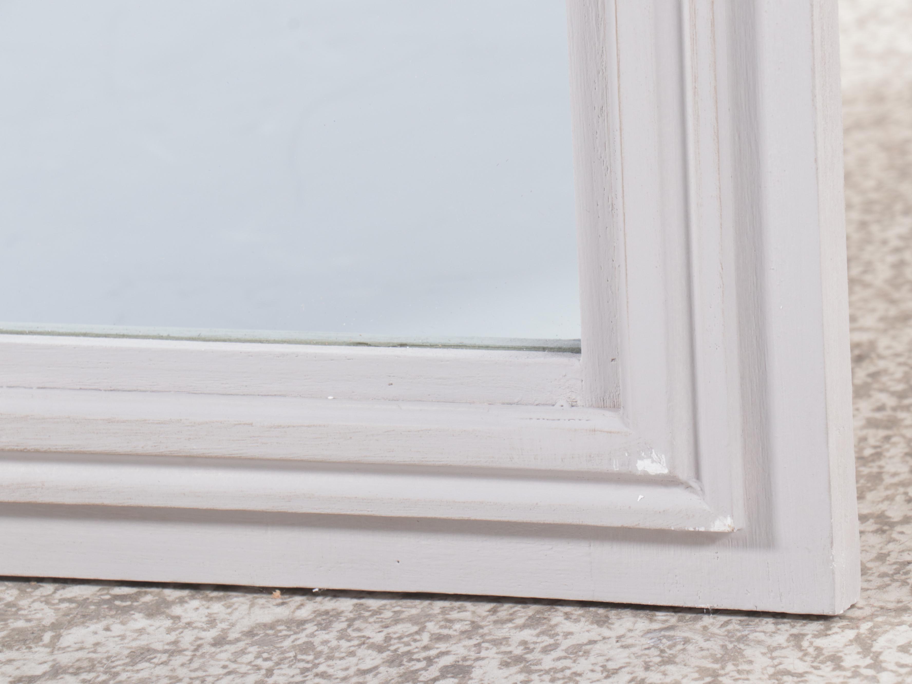 Louis XVI Style Painted Wood Framed Wall Mirror