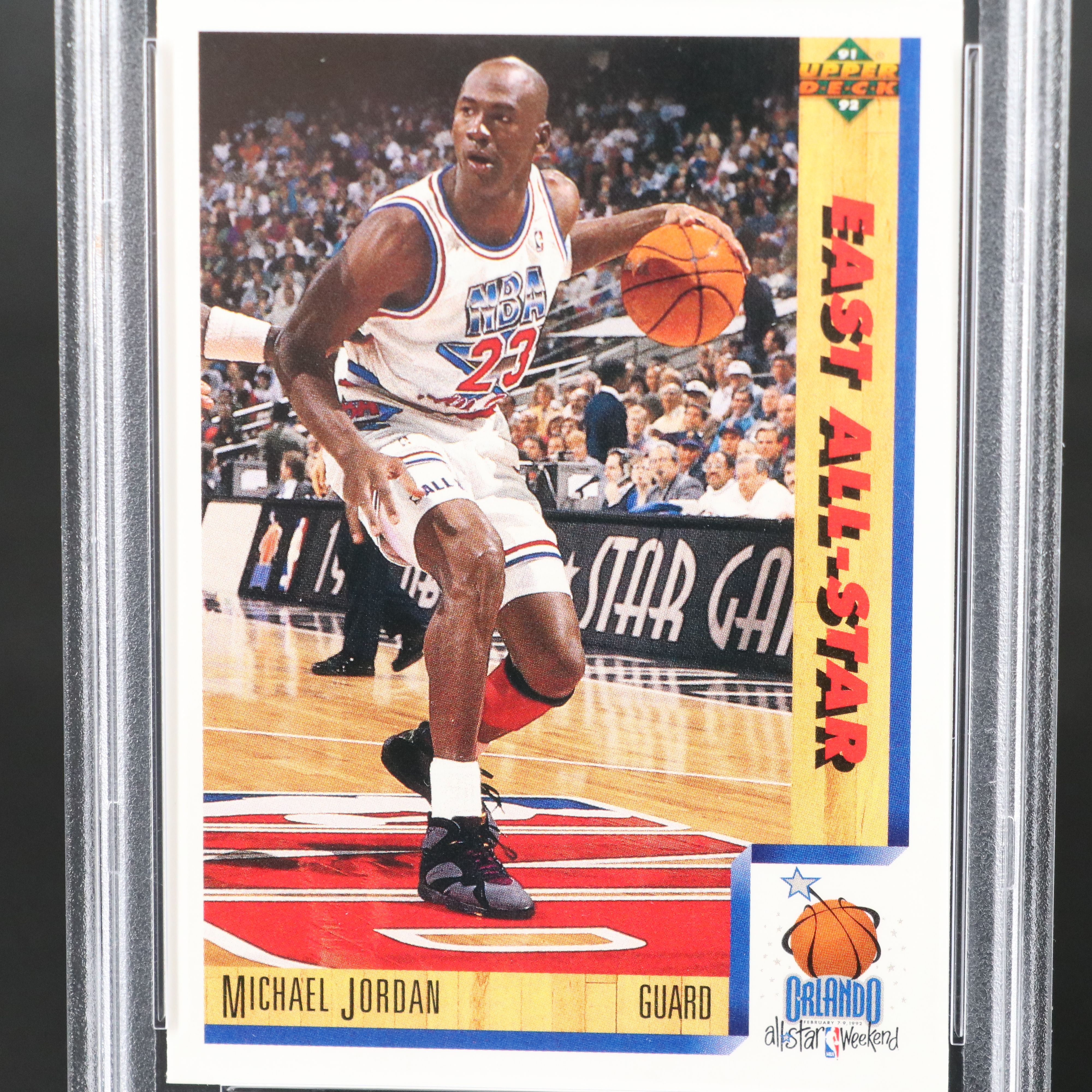 1991 Upper Deck Michael Jordan Basketball Card Graded PSA 9