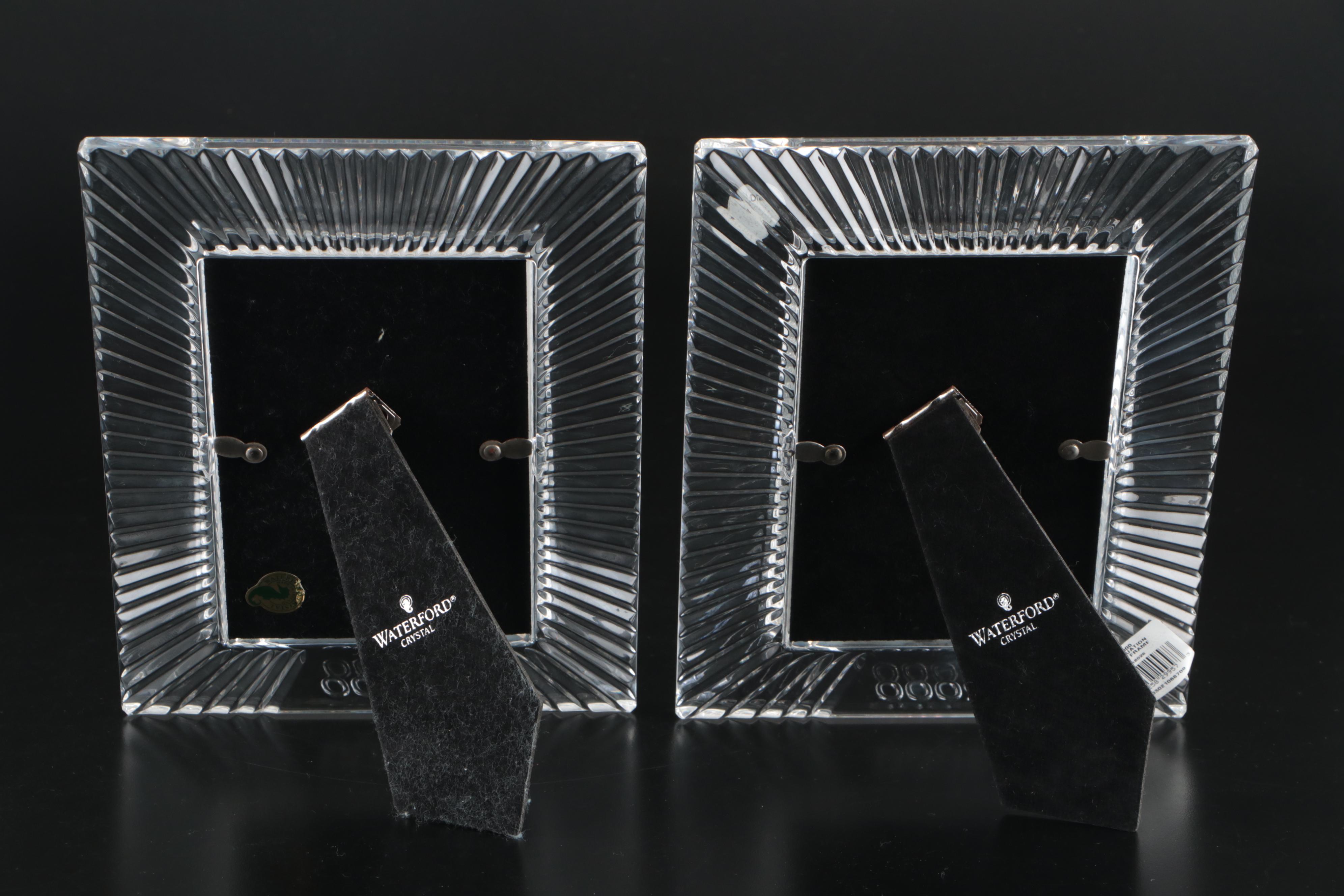 Waterford Crystal Millennium Series 4 x 6 Picture Frames