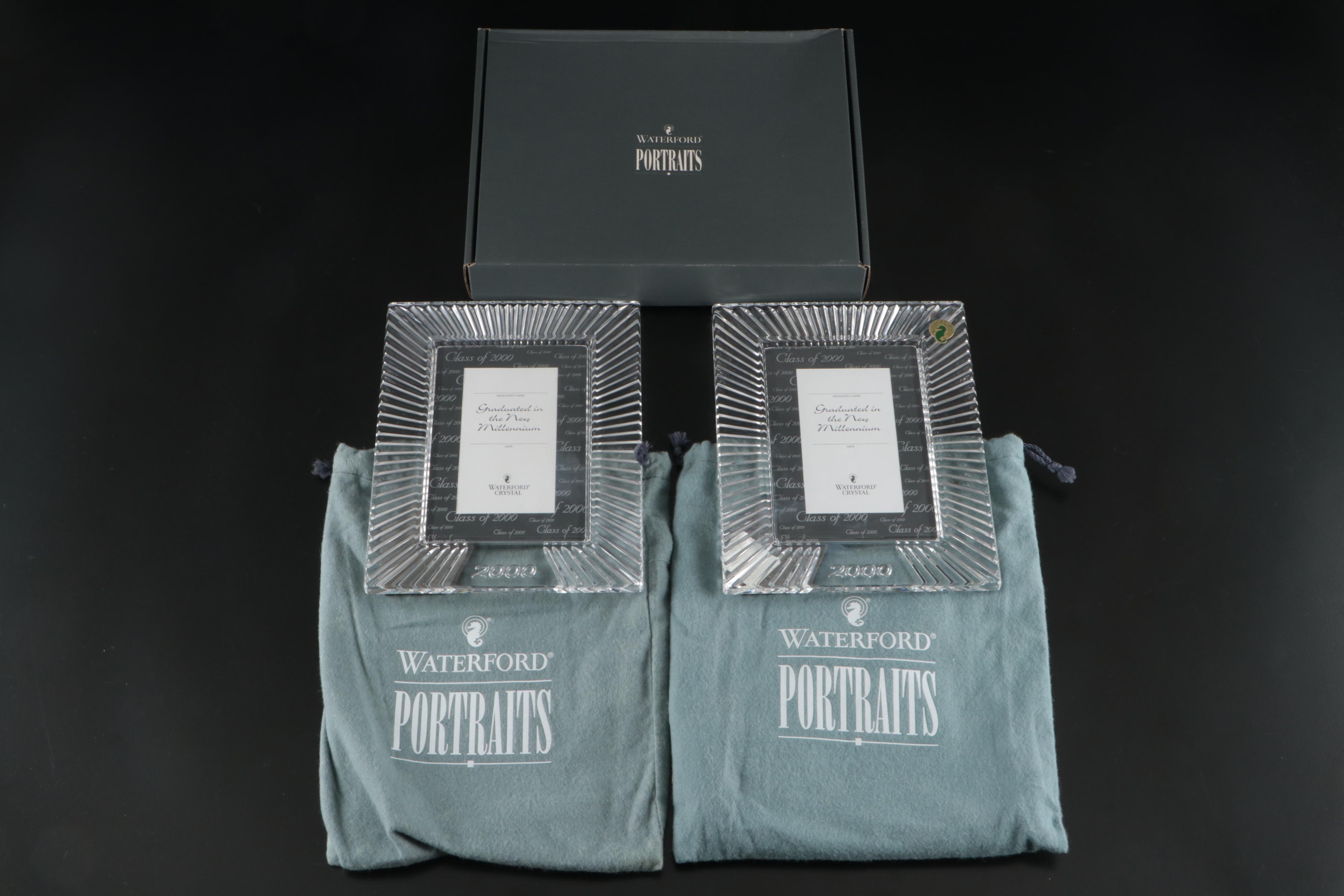 Waterford Crystal Millennium Series 4 x 6 Picture Frames