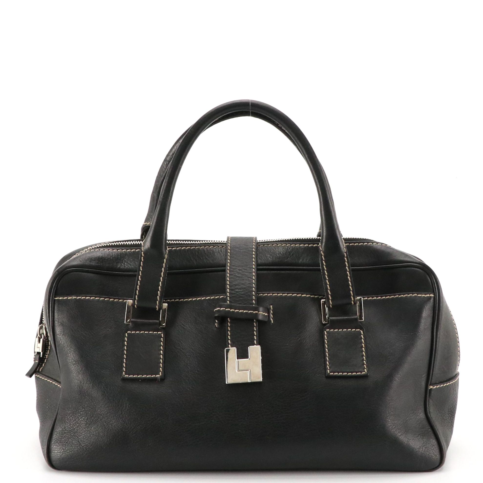 Lambertson Truex Handbag in Black Leather